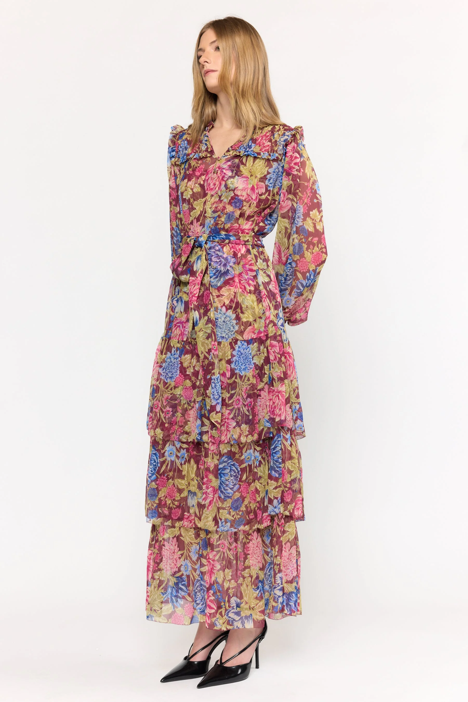 Ana Dress | Carmine Floral - Image 4