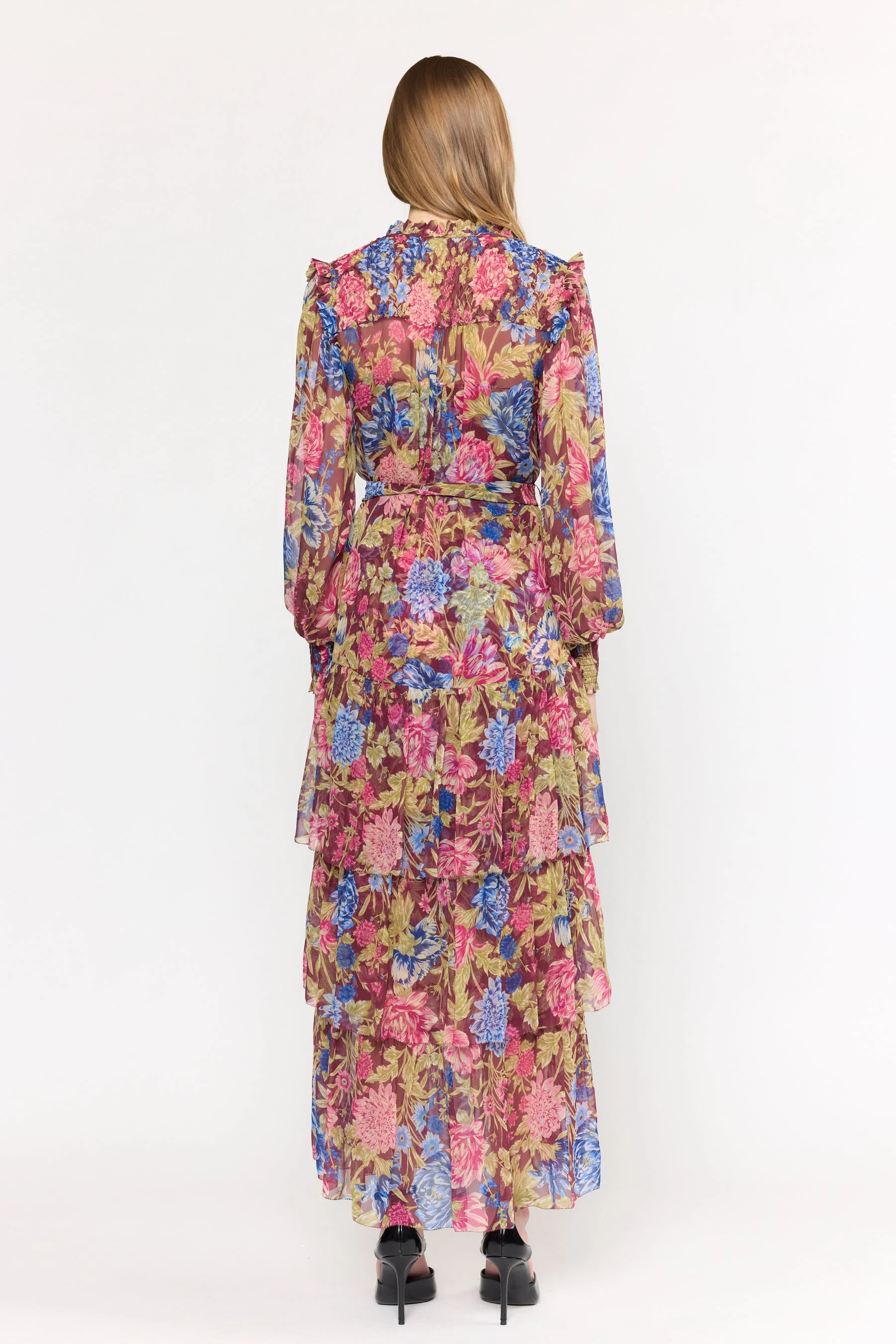 Ana Dress | Carmine Floral - Image 6