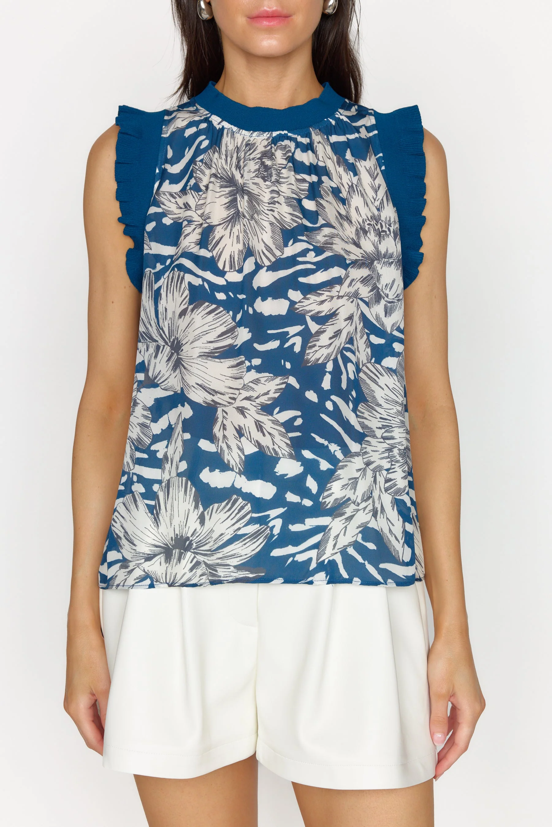 Bonnie Top | Navy Lotus