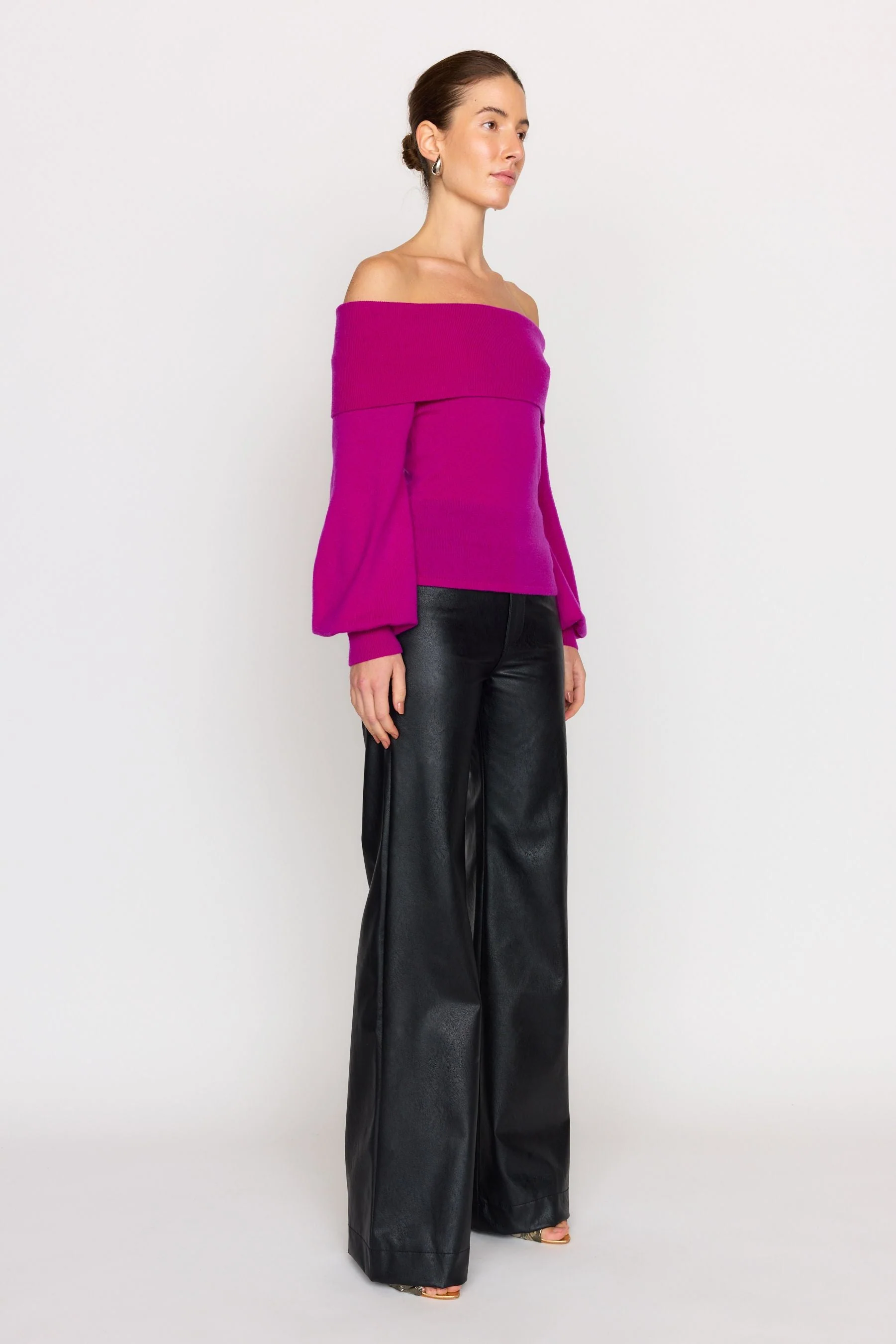 Brianna Sweater | Magenta - Image 2