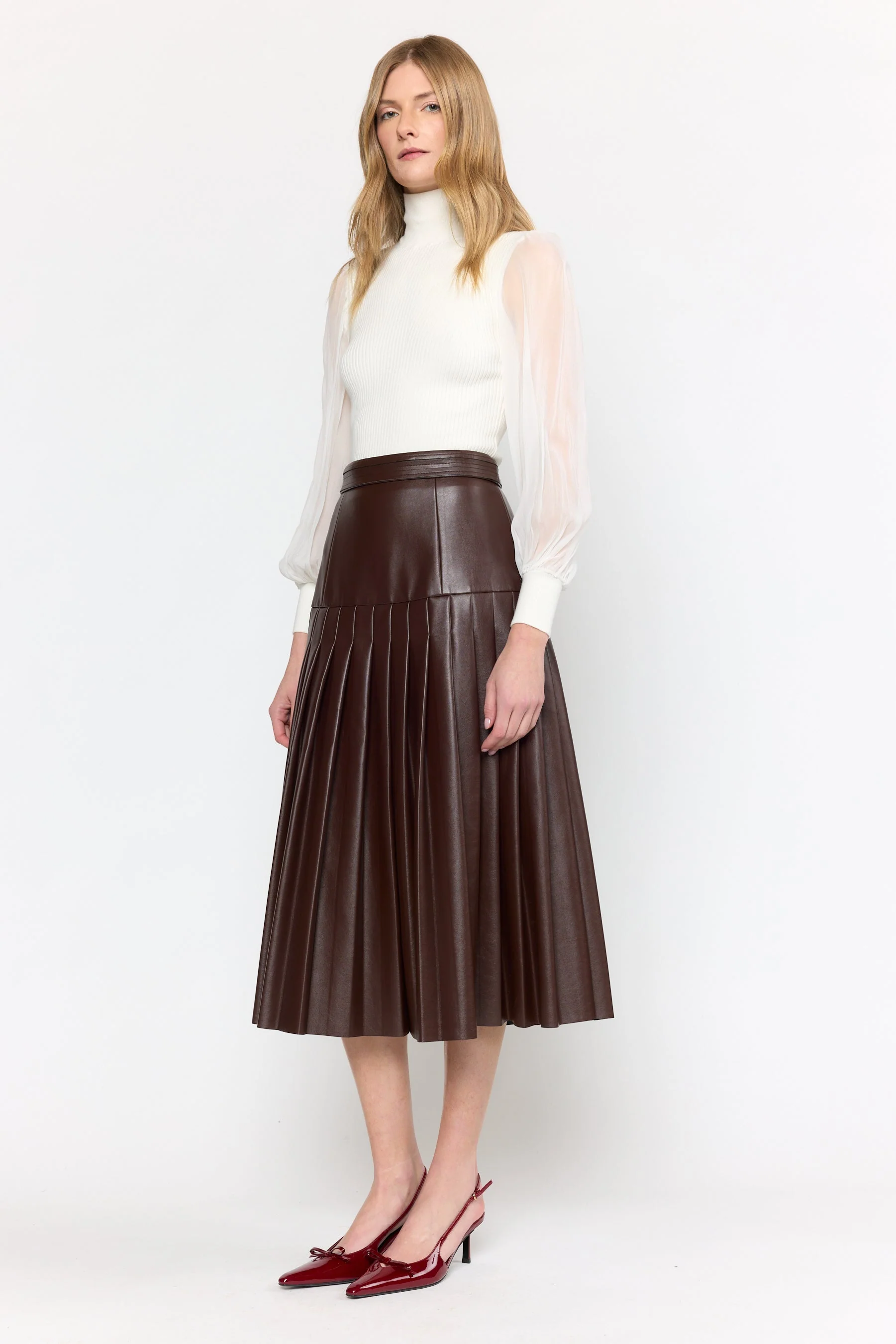 Clarissa Skirt | Maroon - Image 2