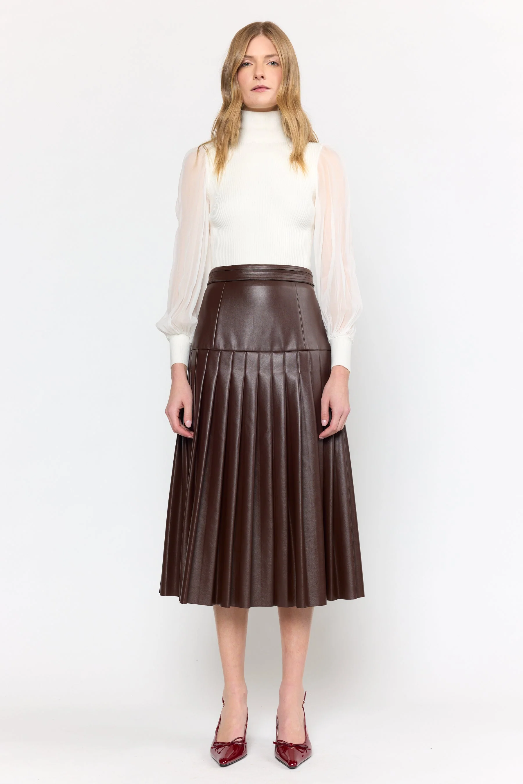 Clarissa Skirt | Maroon - Image 3