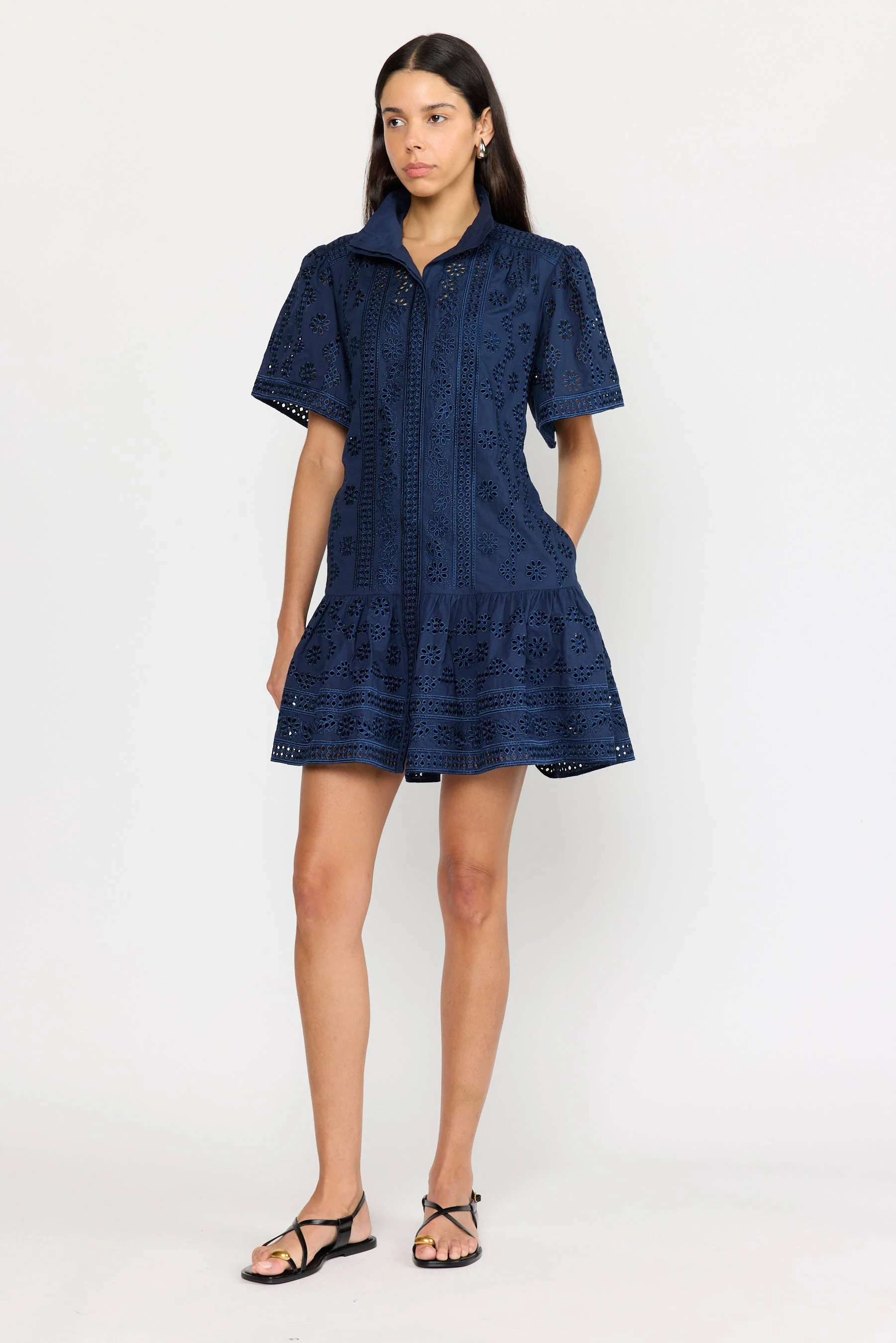 Drew Dress | Navy - Image 5