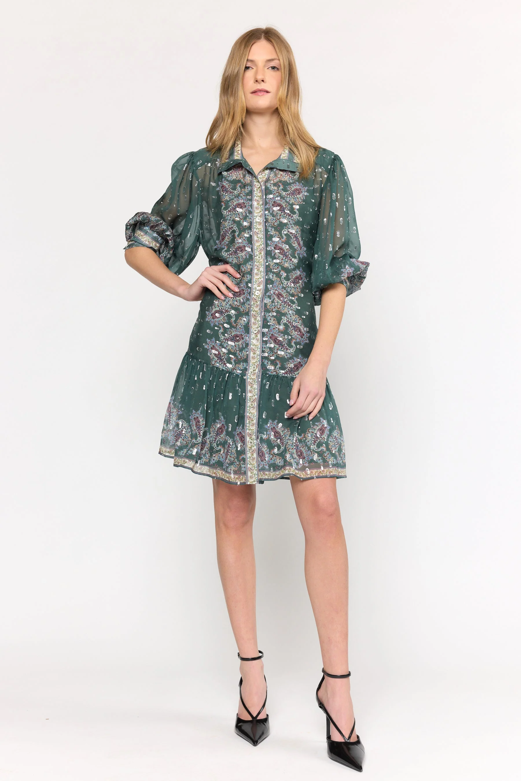 Emi Dress | Reseda Paisley - Image 3