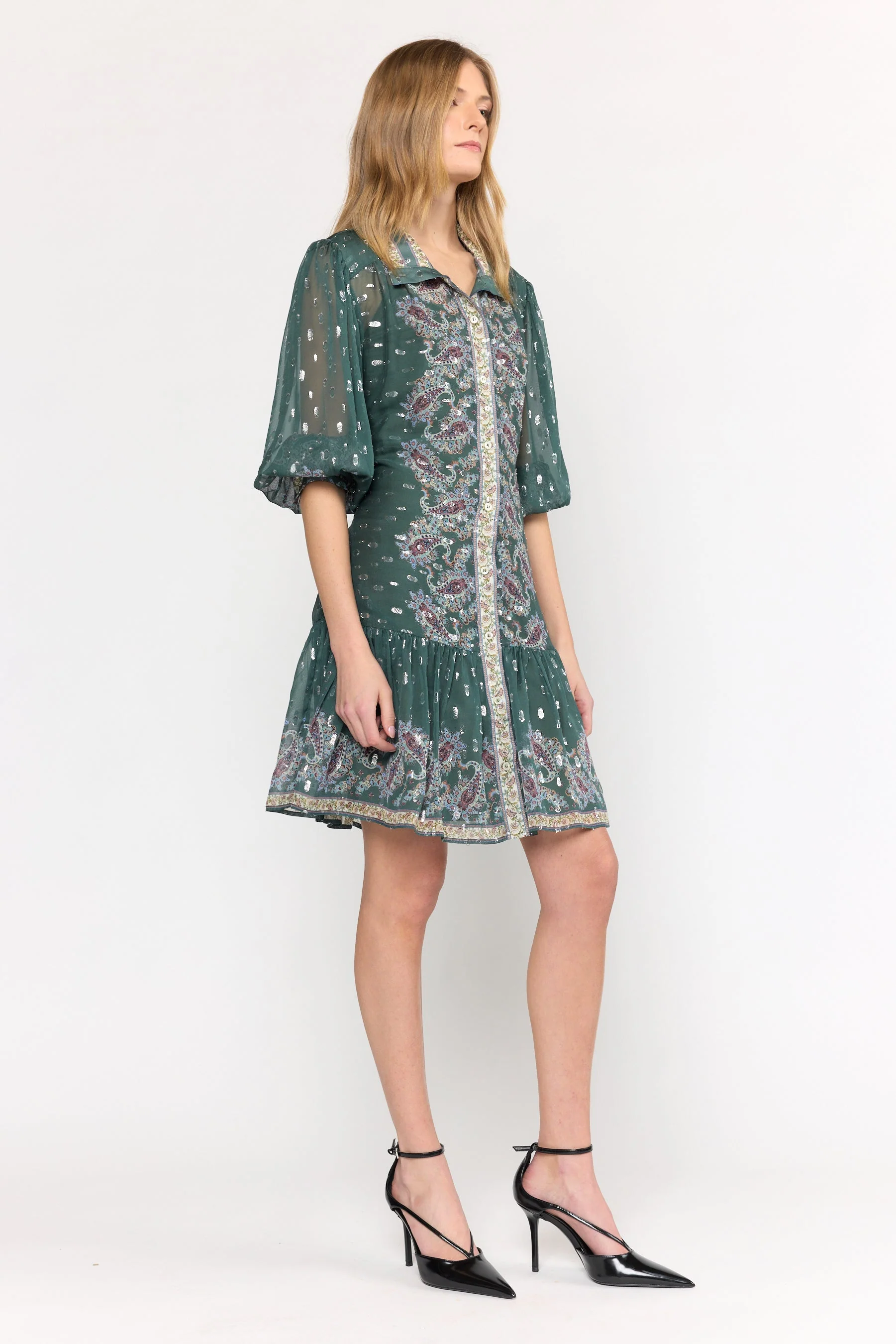 Emi Dress | Reseda Paisley - Image 4