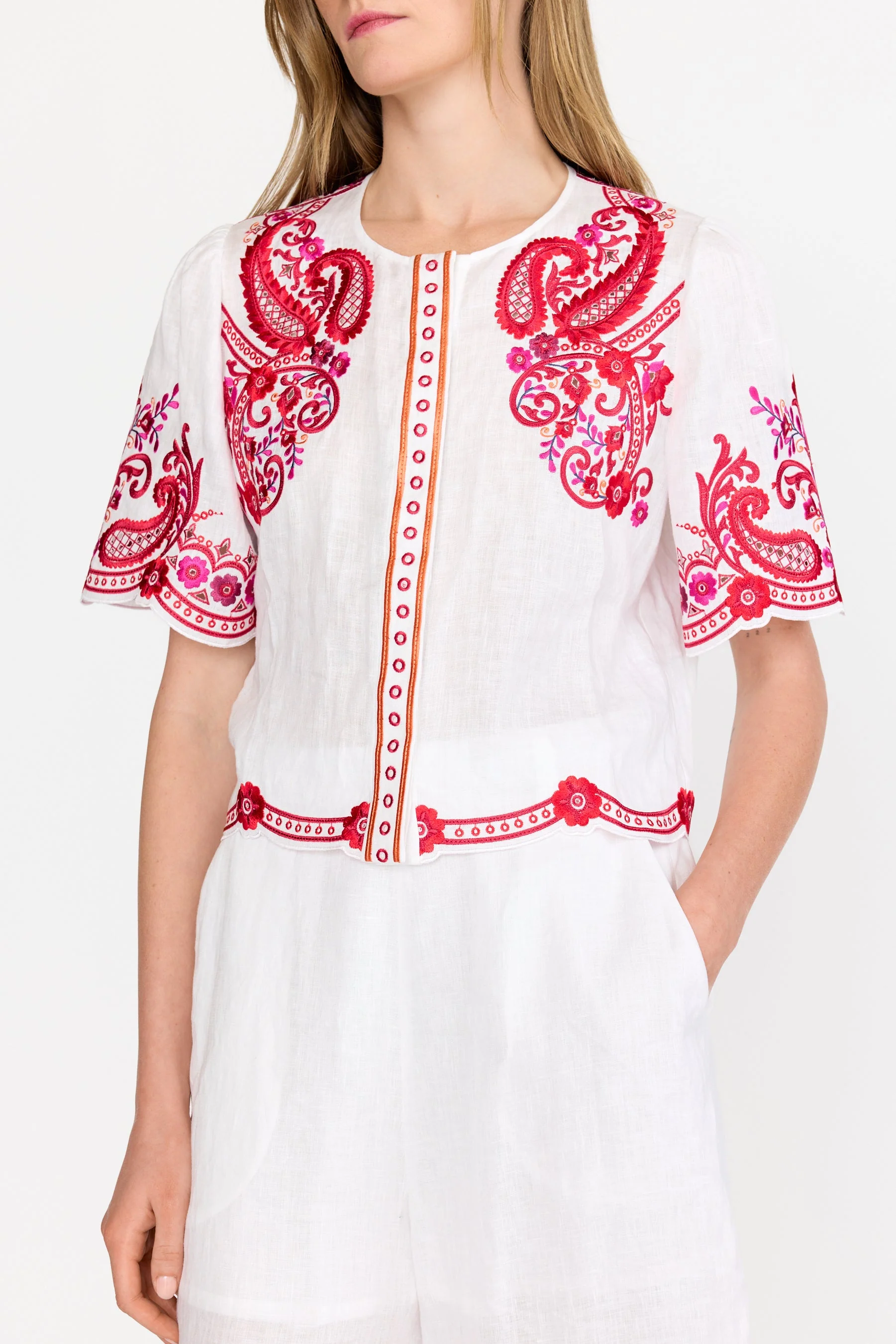 Jane Top | White Rosaria
