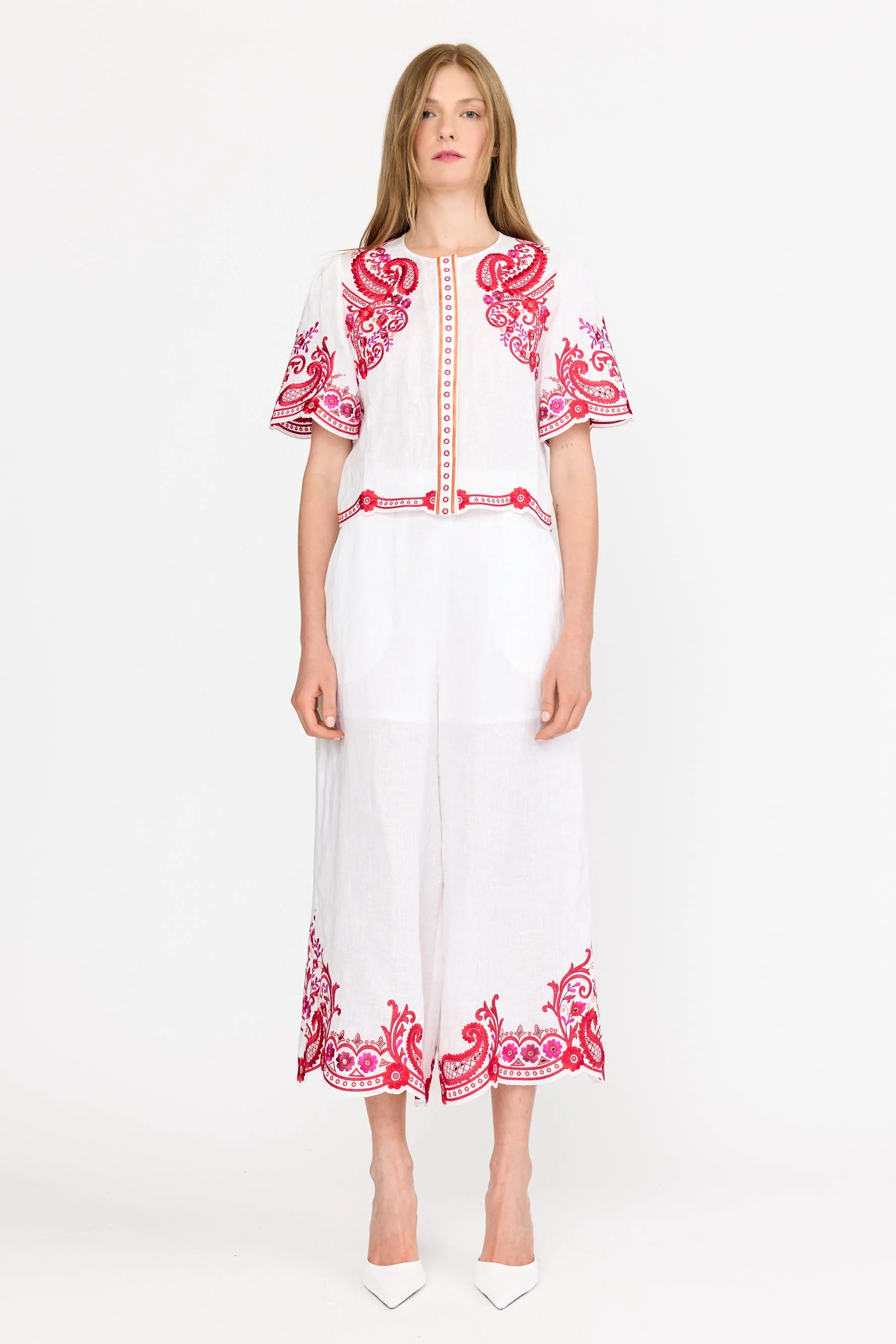 Jane Top | White Rosaria - Image 2