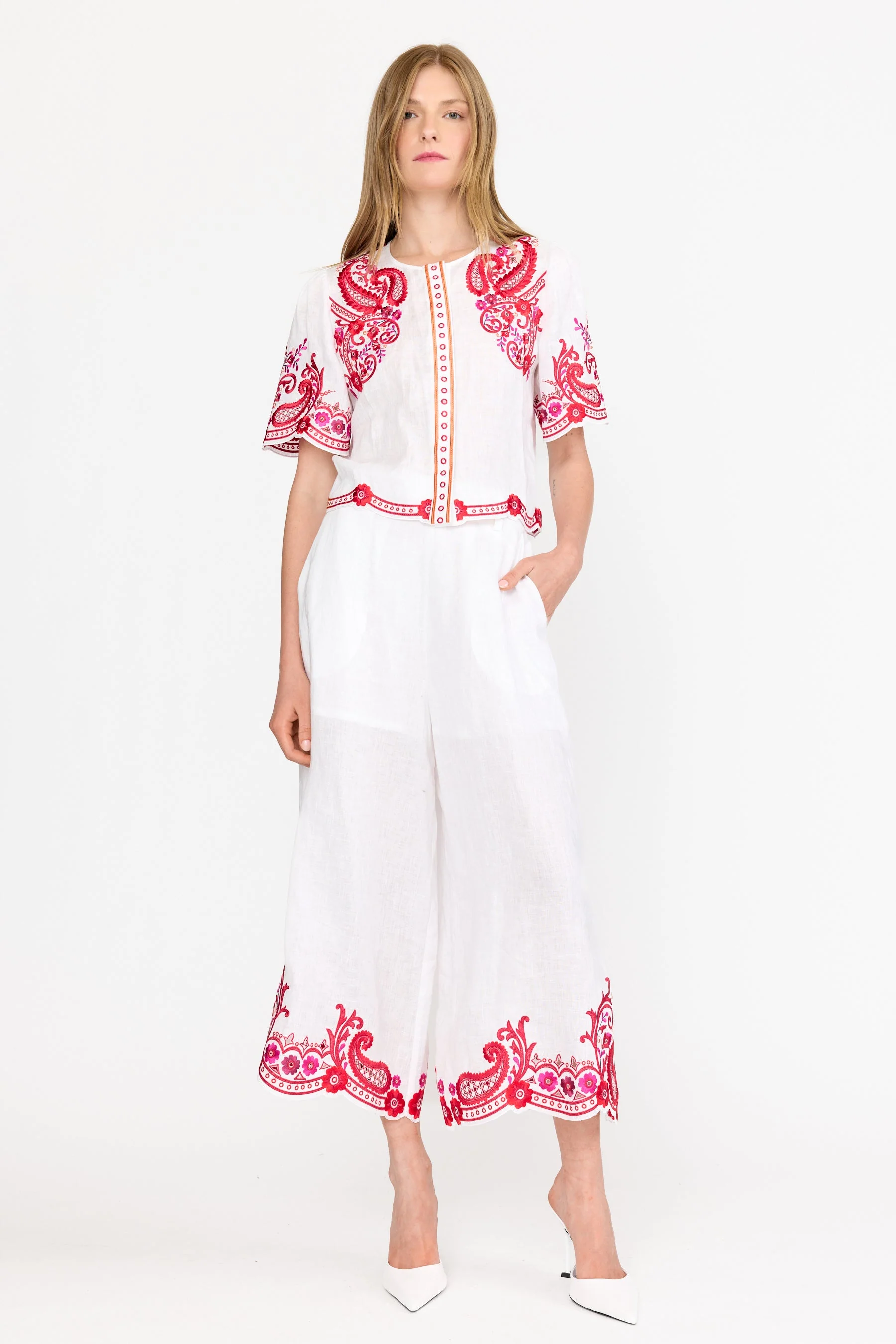 Jane Top | White Rosaria - Image 3