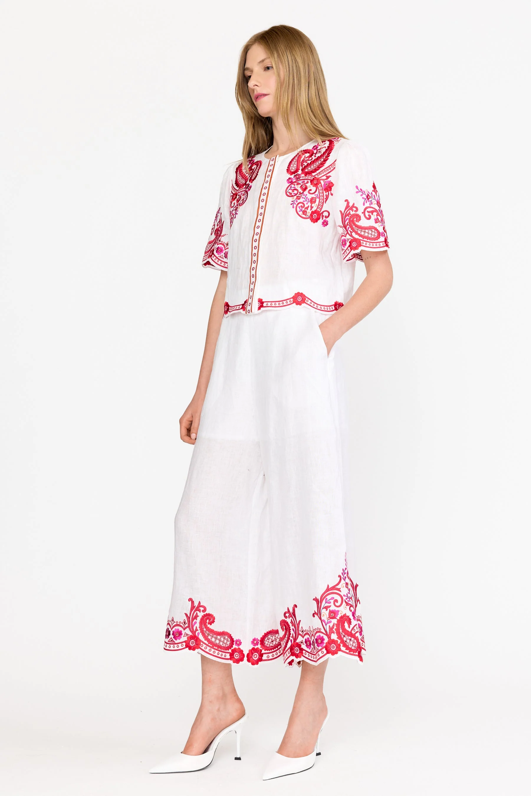 Jane Top | White Rosaria - Image 4
