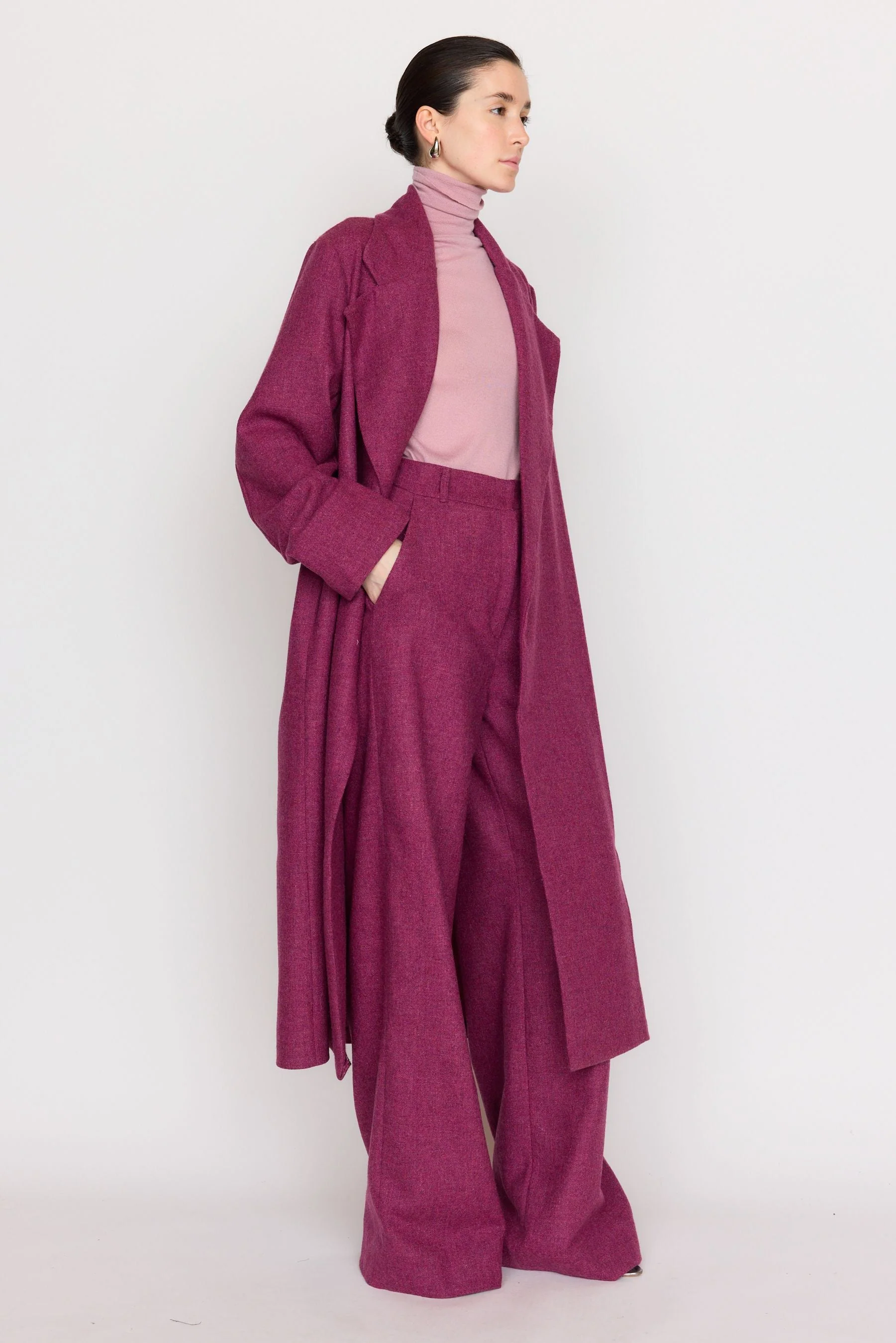Josephine Coat | Pink Tweed - Image 4