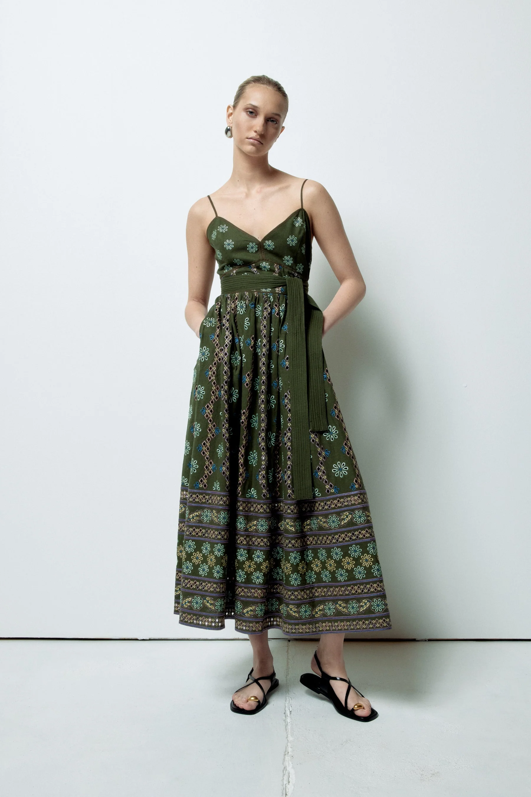 Laurel Dress | Capri Olive - Image 3