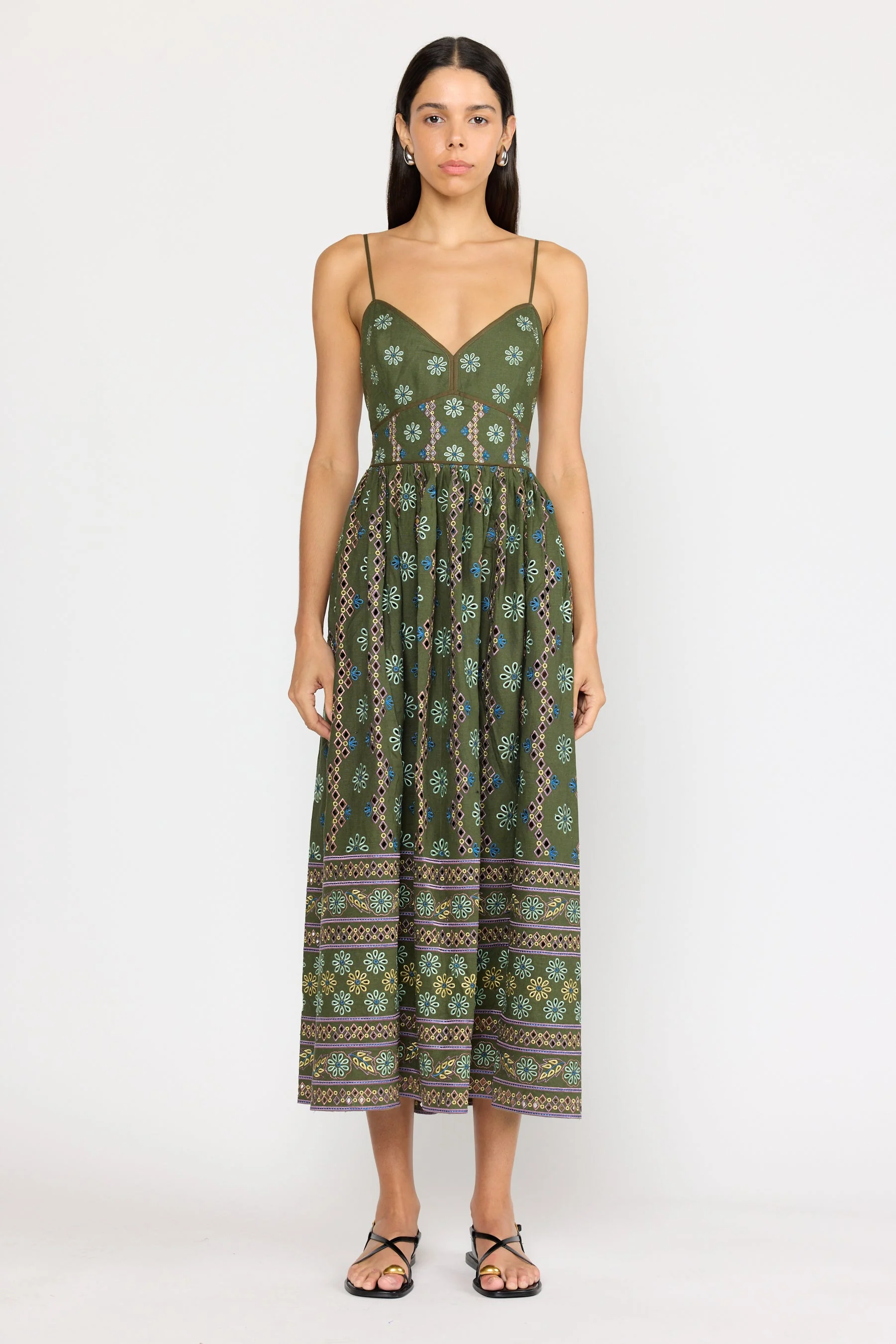 Laurel Dress | Capri Olive - Image 5