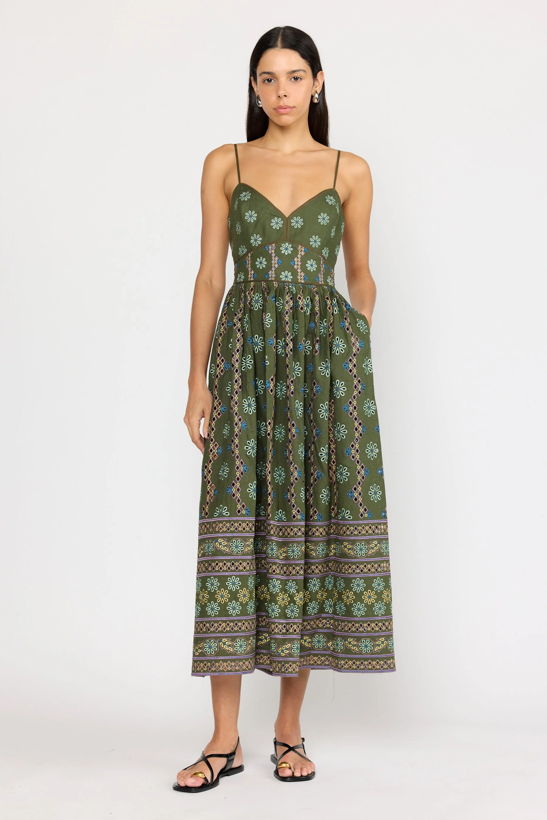 Laurel Dress | Capri Olive - Image 7