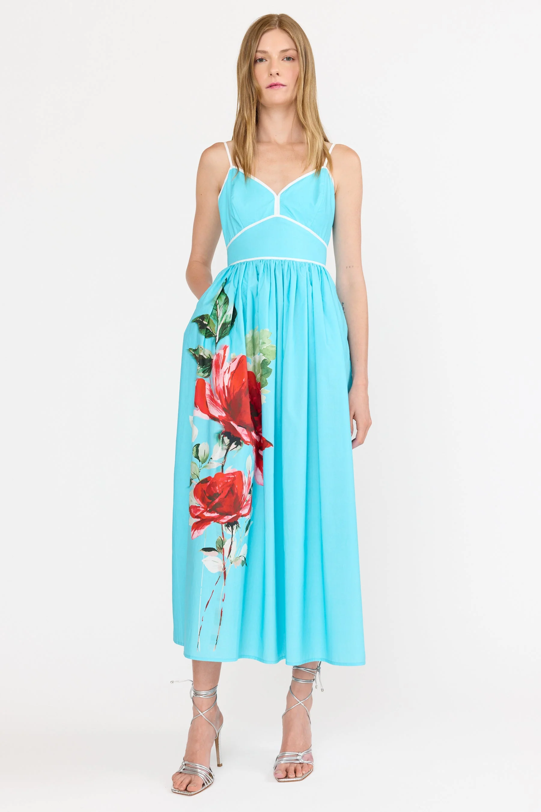 Leilani Dress | Turquoise Rose