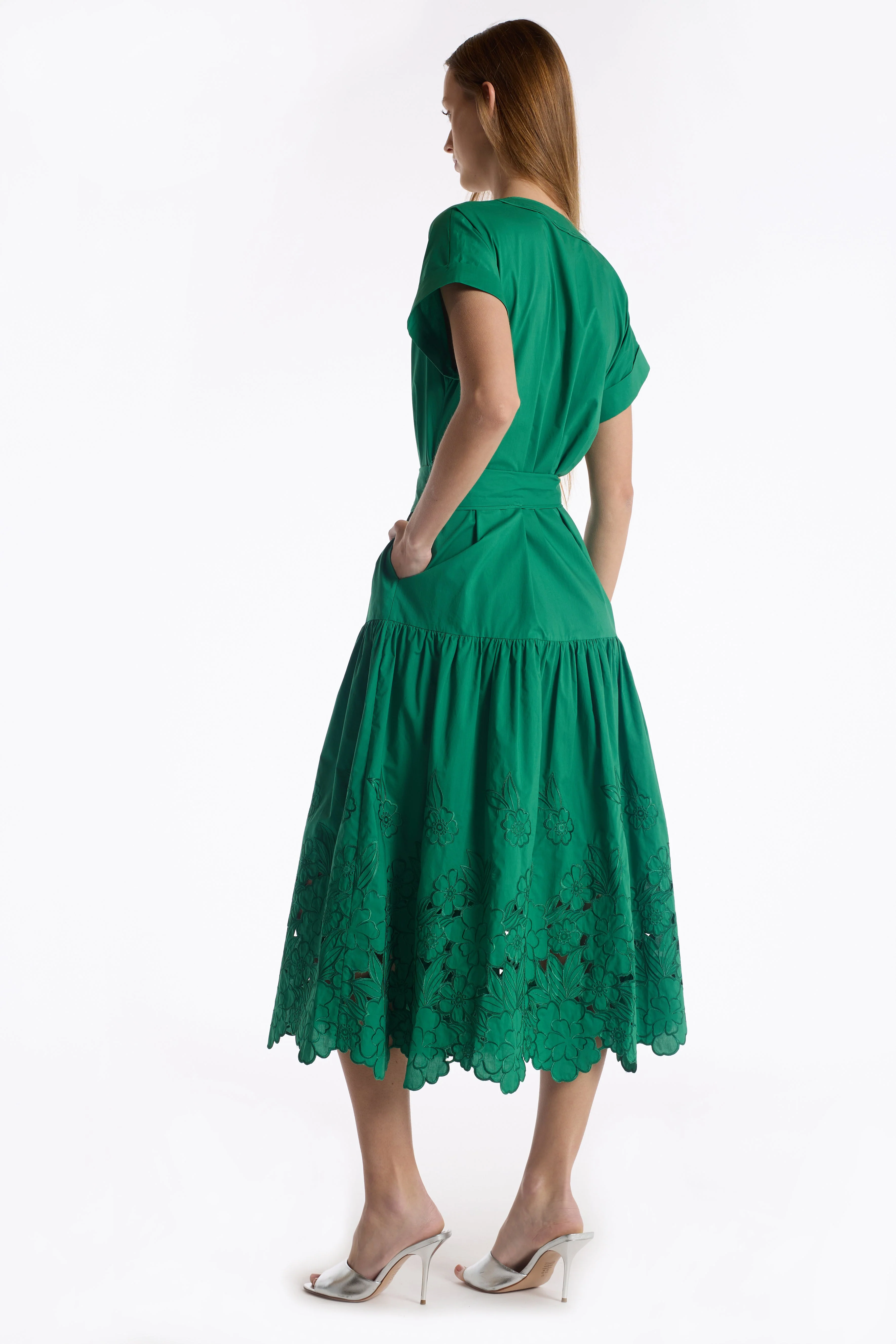 Marceline Dress | Kelly Green - Image 5