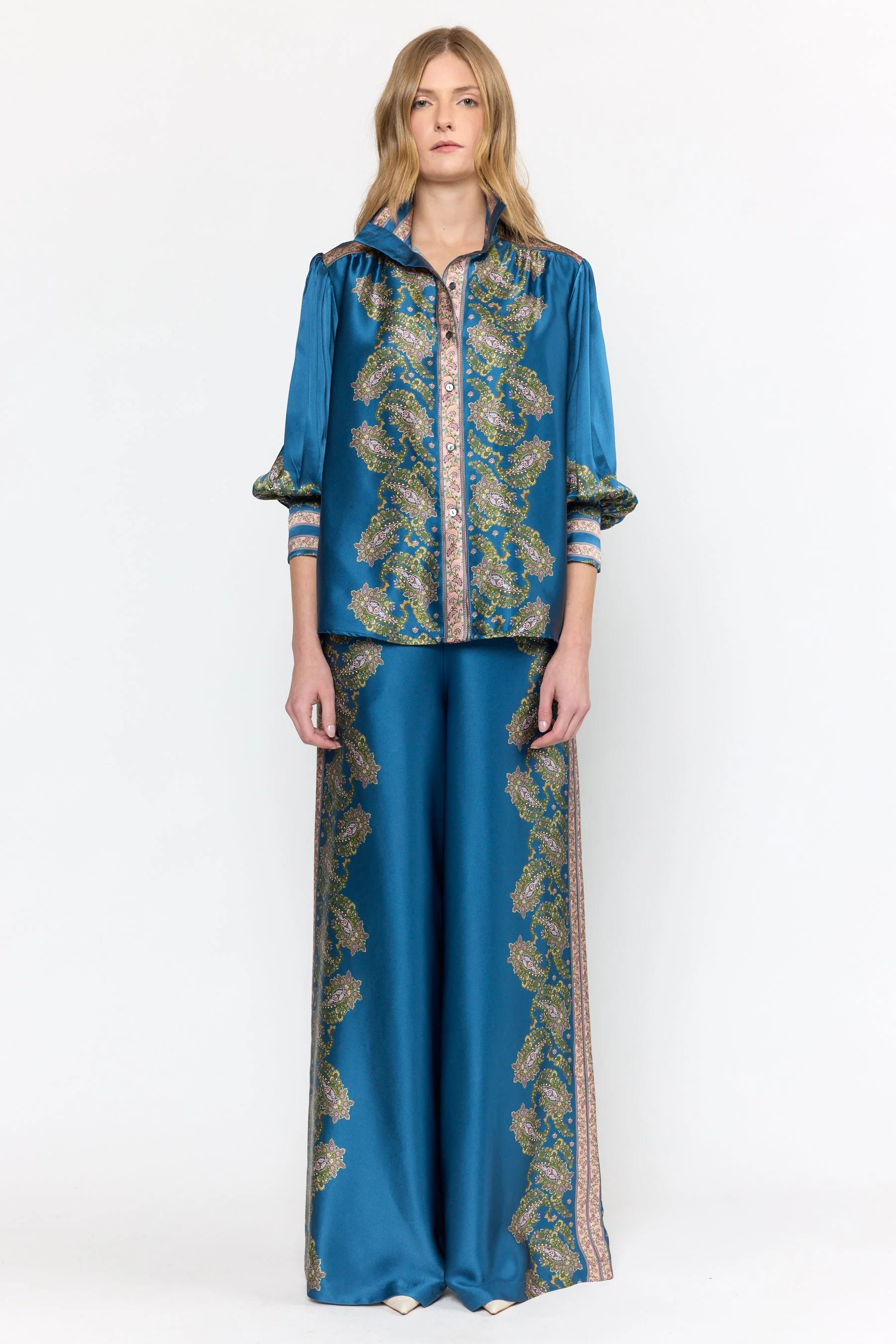 Paloma Top | Prussian Paisley - Image 3