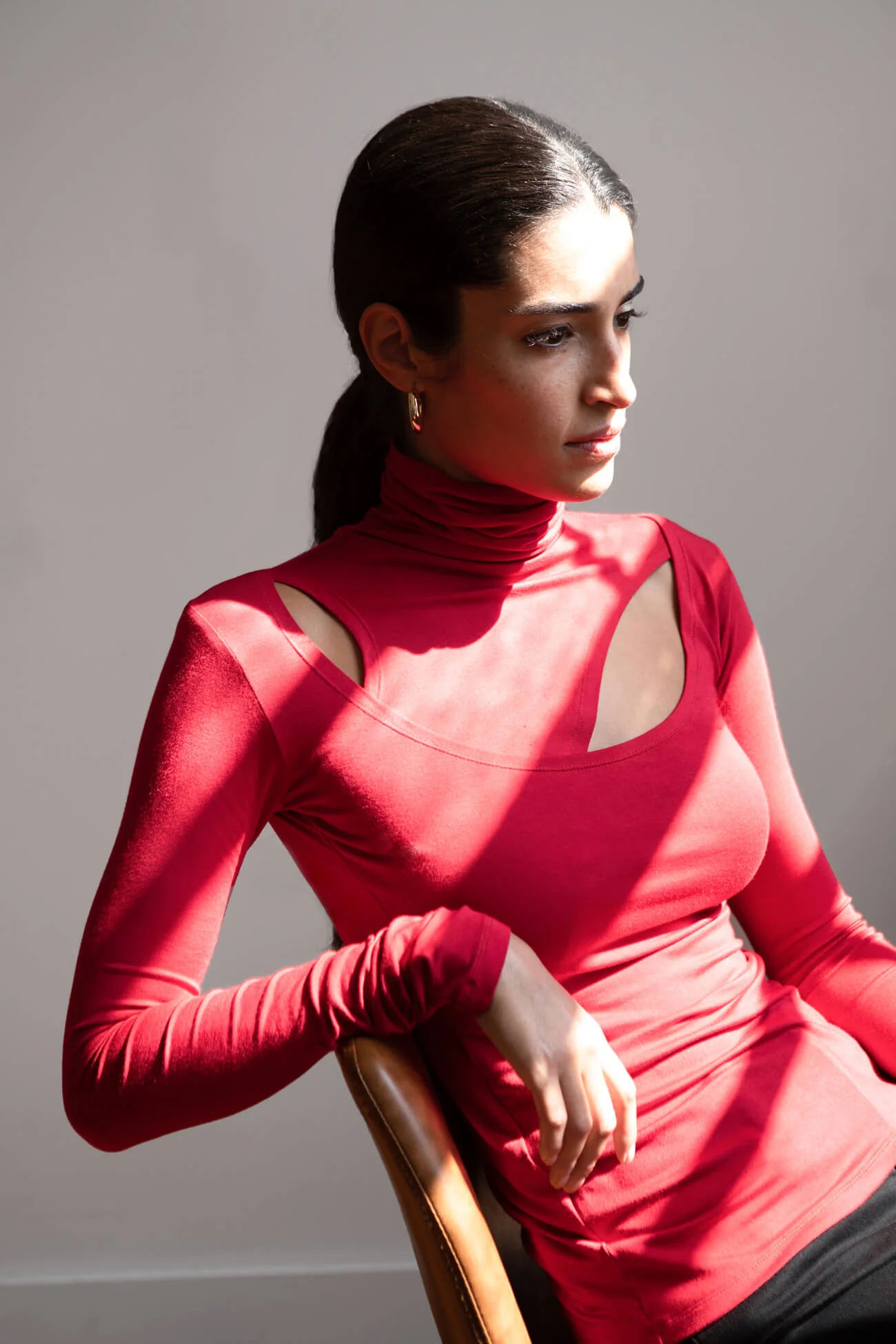 Dahlia Top | Red - Image 2