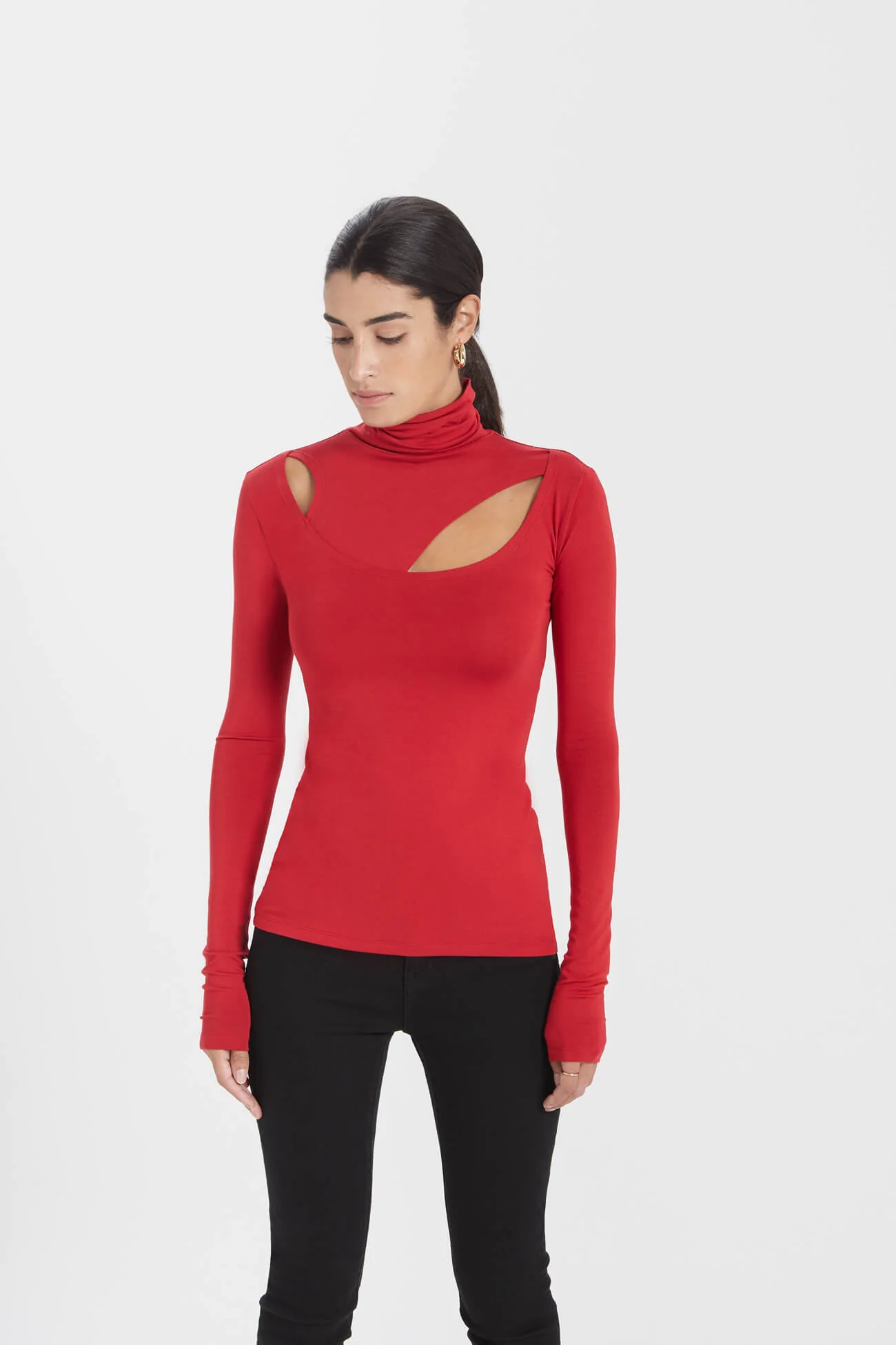 Dahlia Top | Red - Image 3