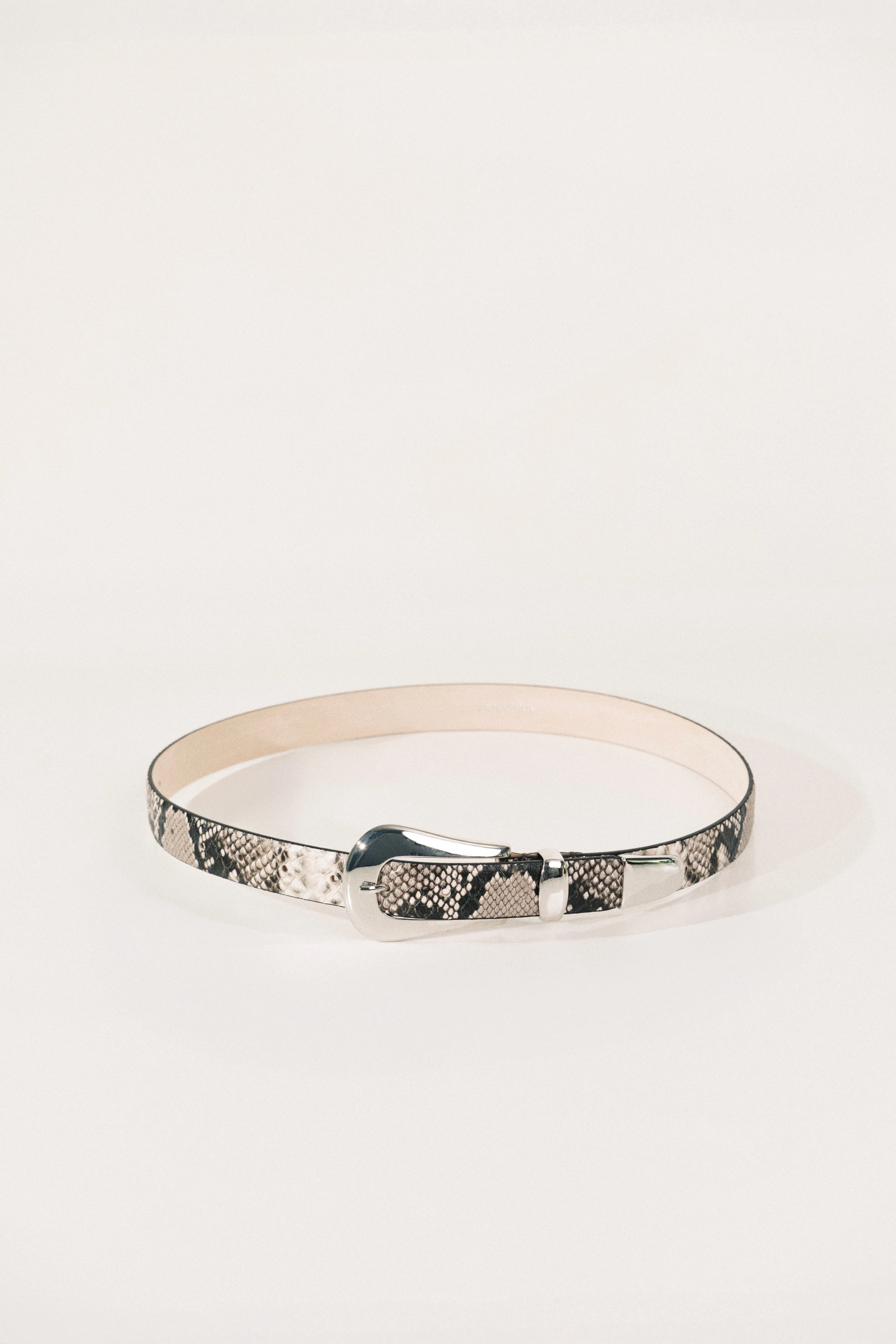 Colette Belt | Snake Beige & Silver - Image 3