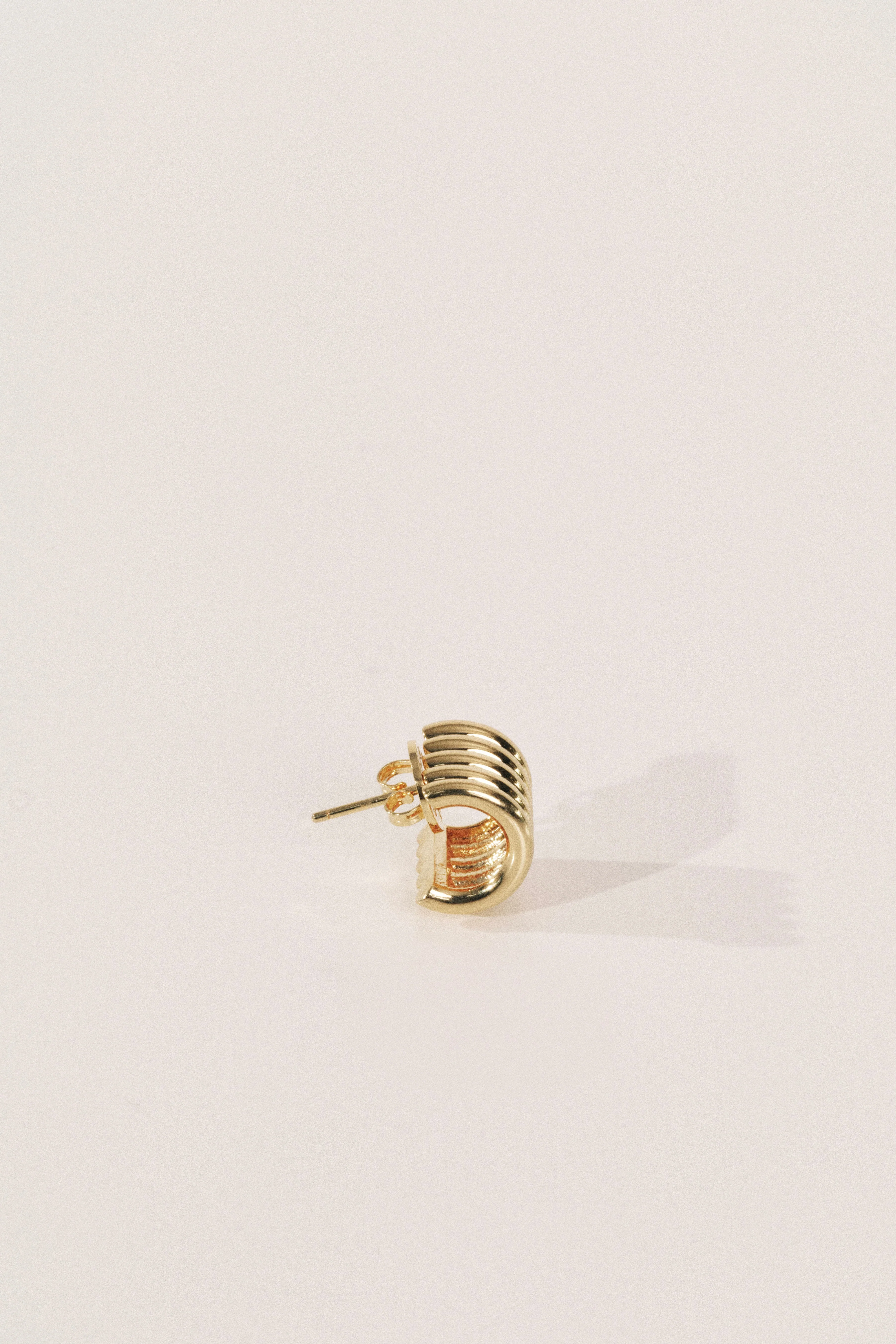 Hollyhock Earrings Small | Gold Vermeil - Image 5