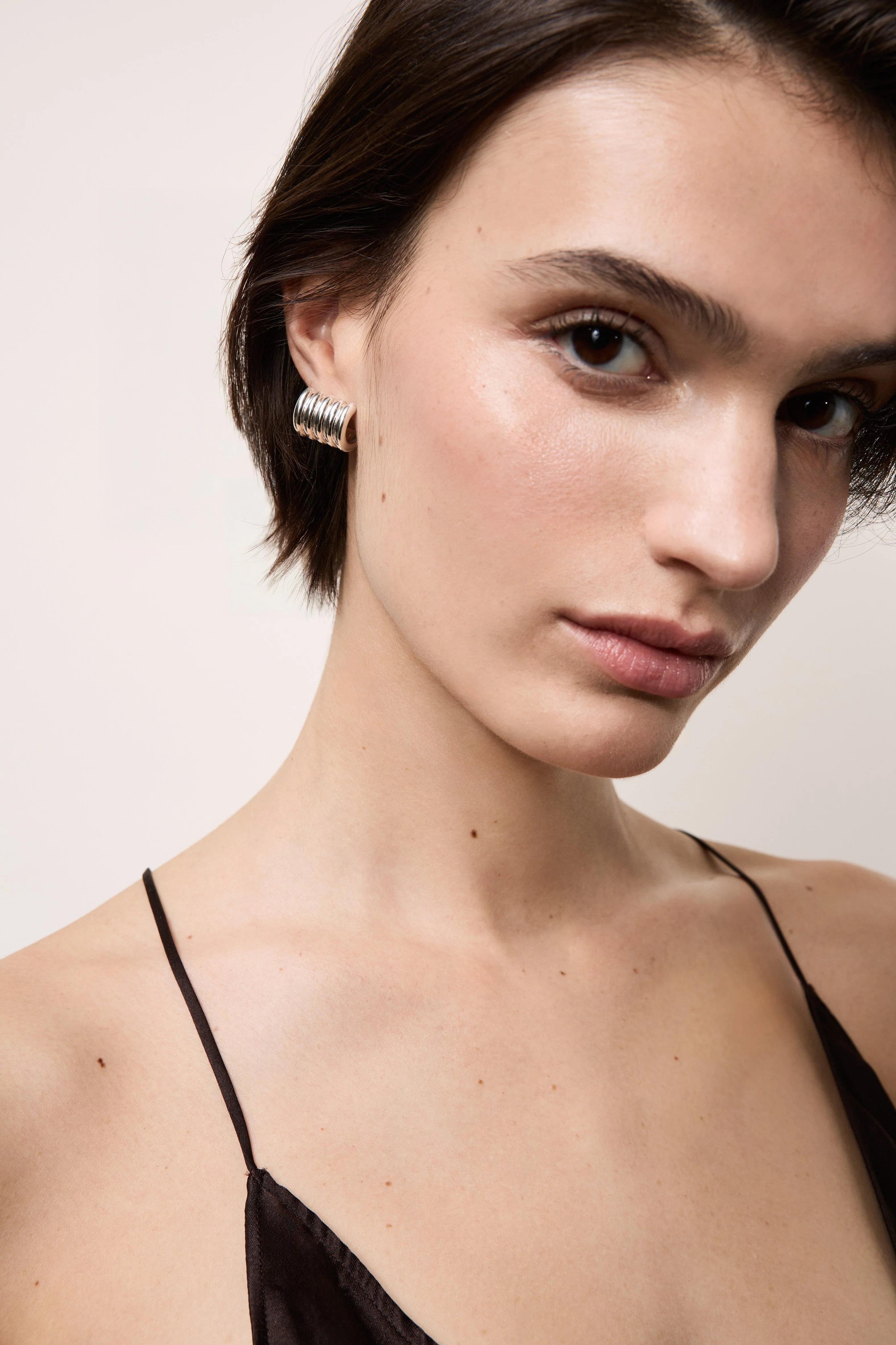 Hollyhock Earrings Medium | Sterling Silver - Image 2