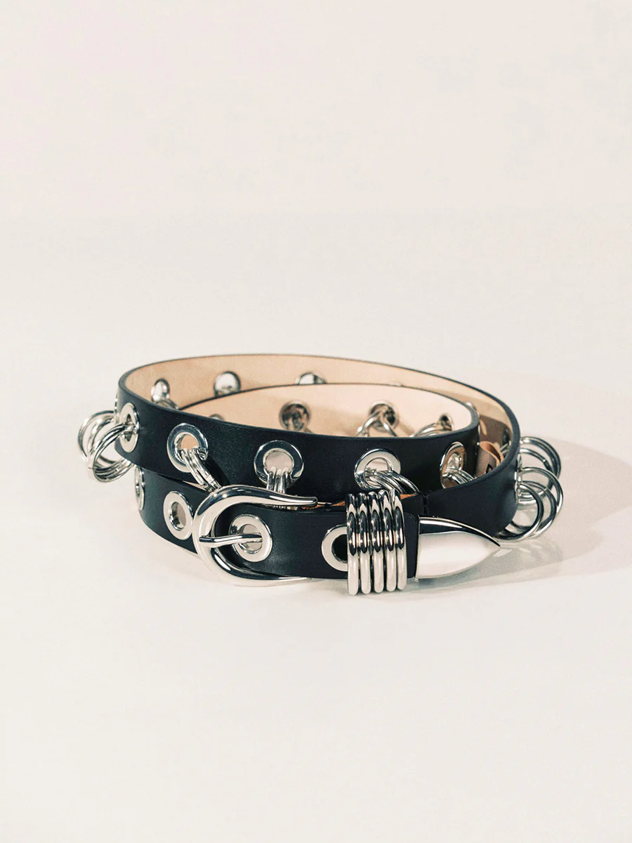 Revenge Belt | Black & Silver