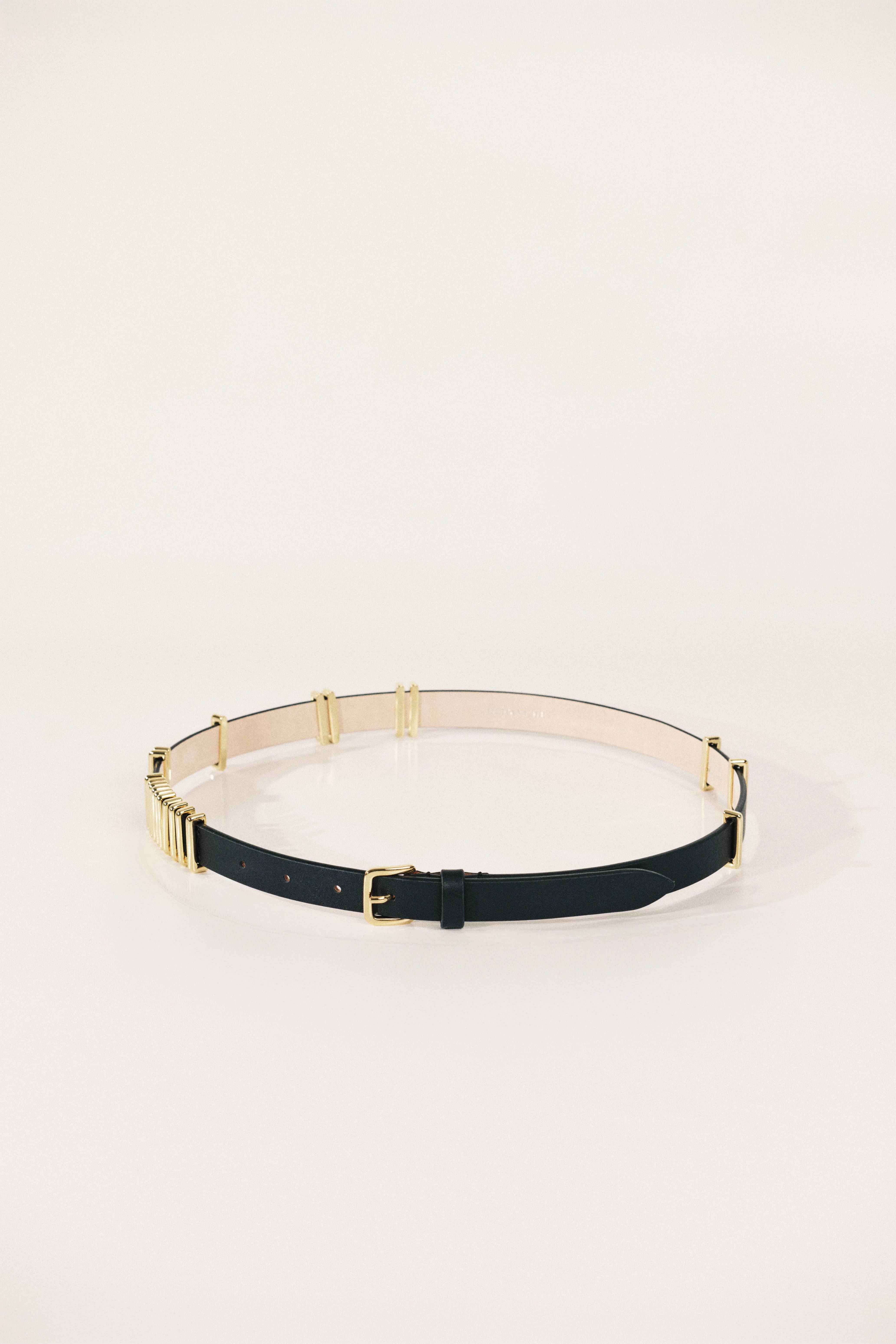 Richa Single Wrap Belt | Black & 24K Gold - Image 3