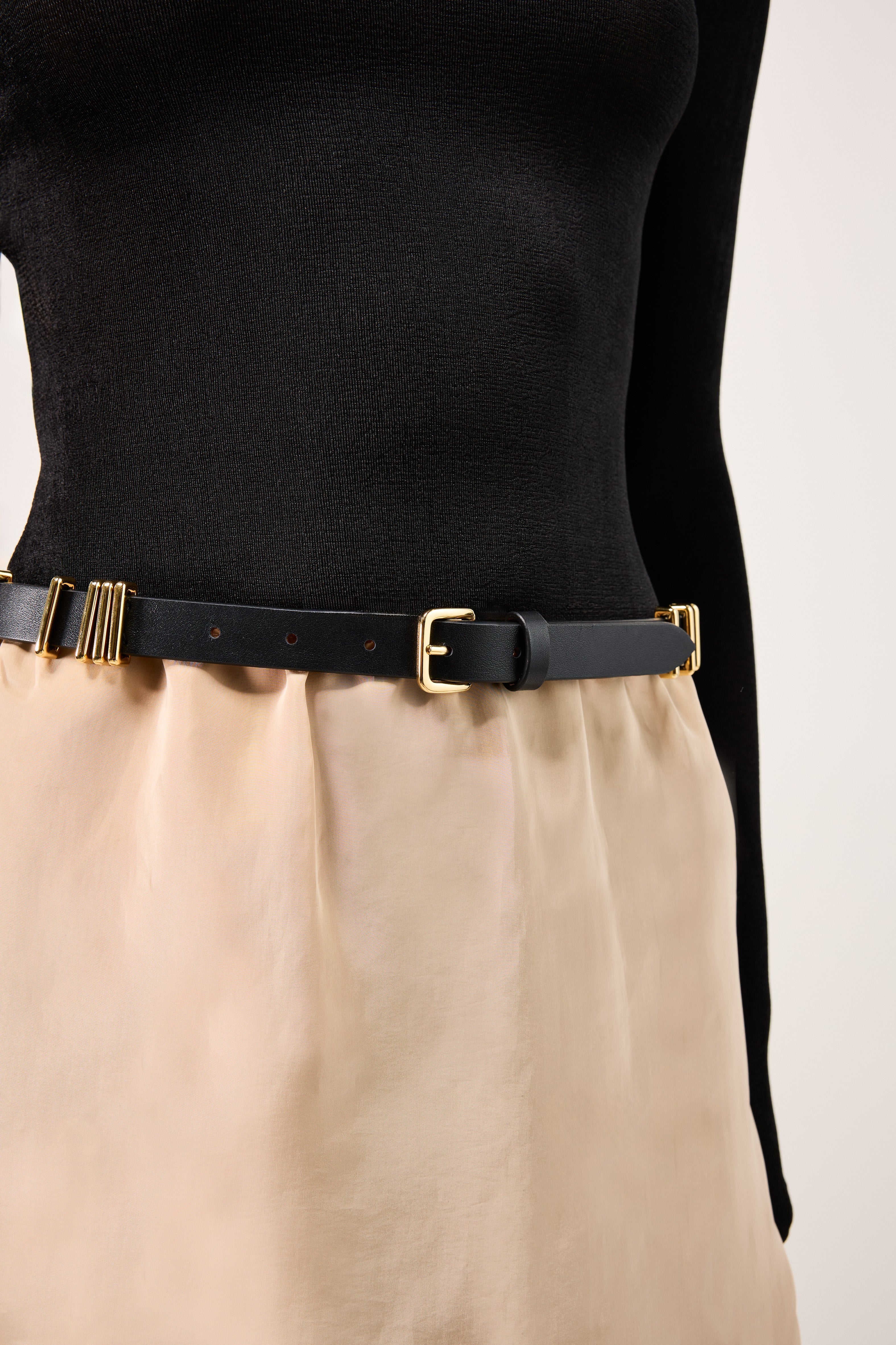 Richa Single Wrap Belt | Black & 24K Gold - Image 5