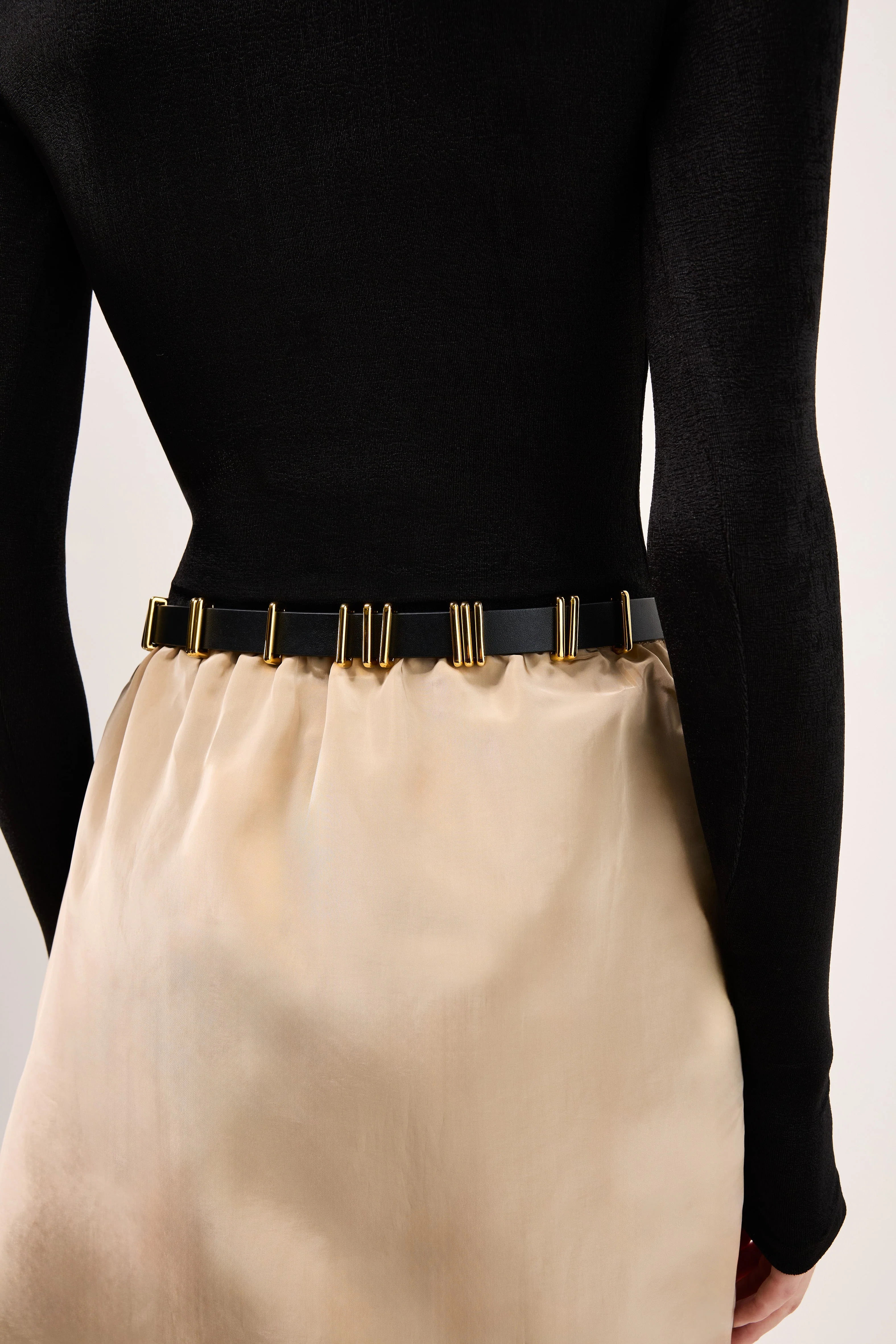 Richa Single Wrap Belt | Black & 24K Gold - Image 6