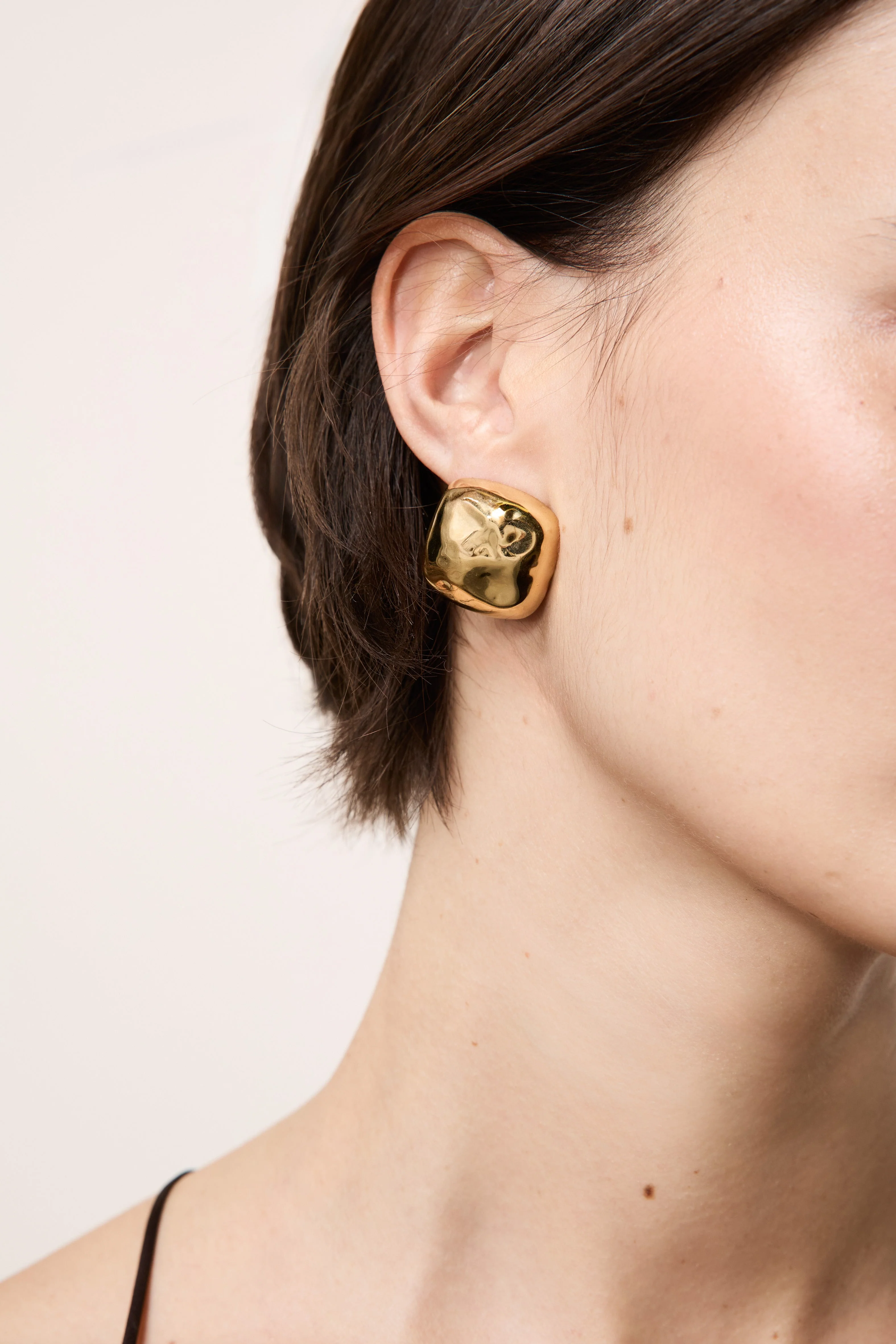 Tetra Earrings Large | Gold Vermeil - Image 4