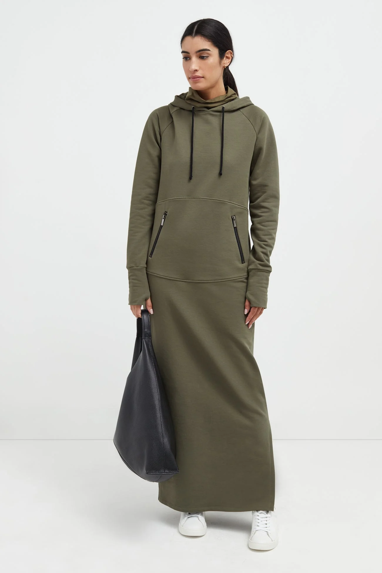 Elba Sweatshirt Dress | Olive