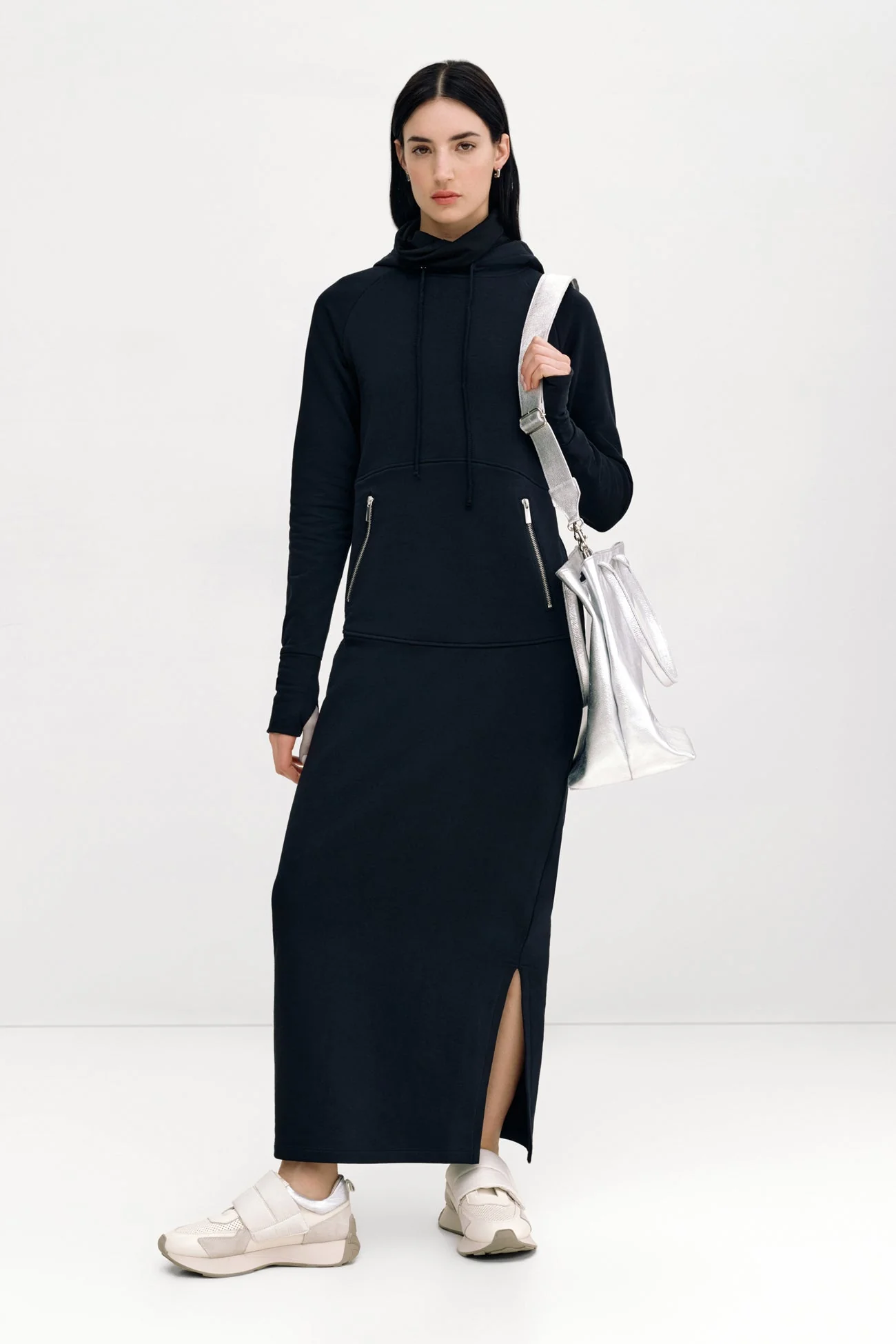 Elba Sweatshirt Dress | Olive - Image 13