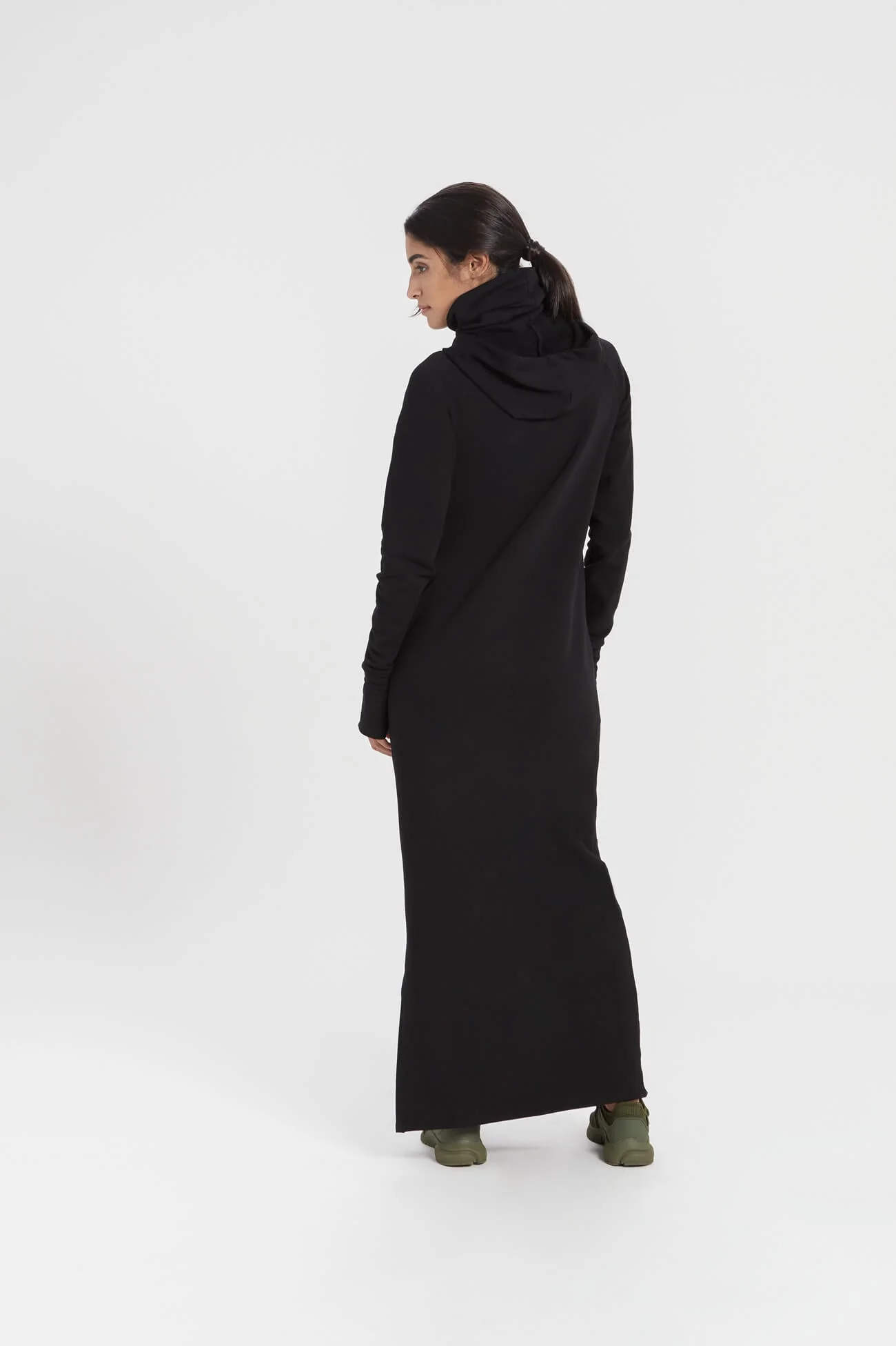 Elba Sweatshirt Dress | Olive - Image 17