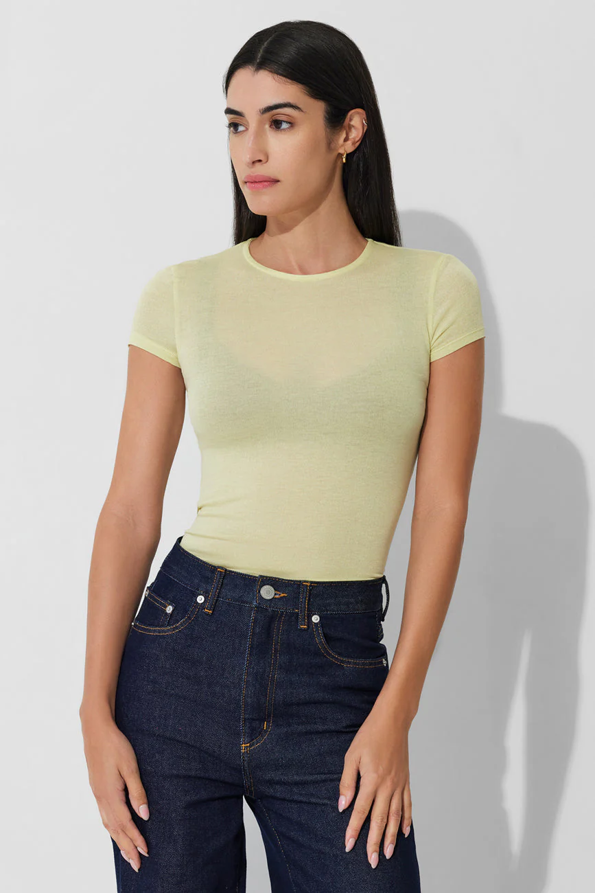 Free Gift — Sara Tee | Pale Yellow - Image 10