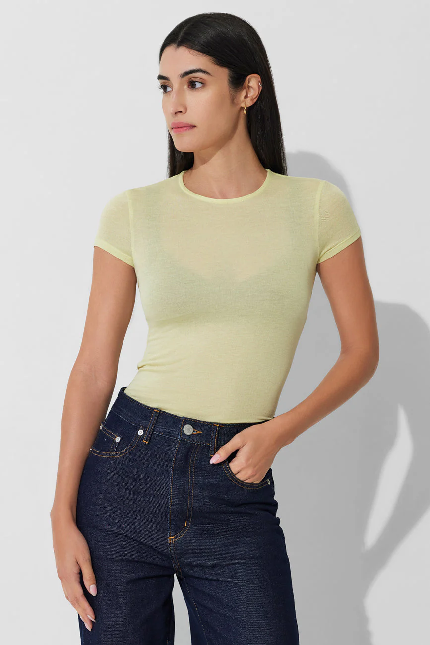Free Gift — Sara Tee | Pale Yellow - Image 7