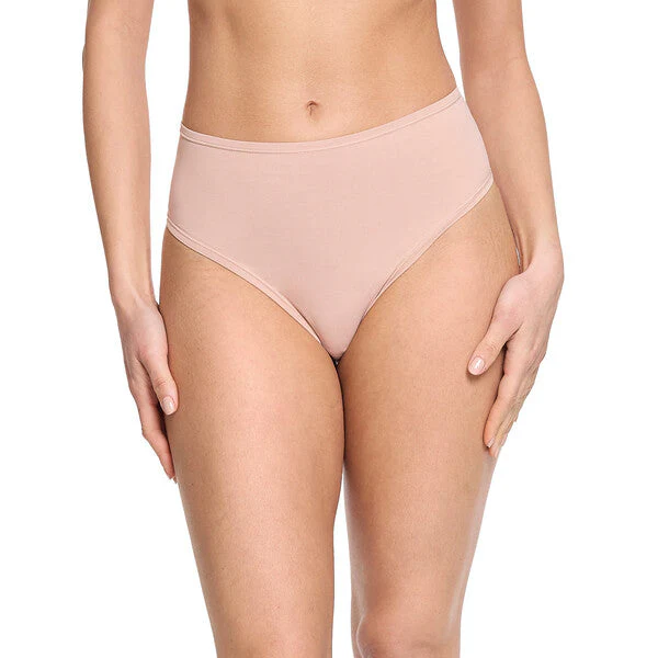 3-Pack YourFit High Cut Thong | Almond Milk | Crystal Clear | Sleep In (Grey) - Image 2