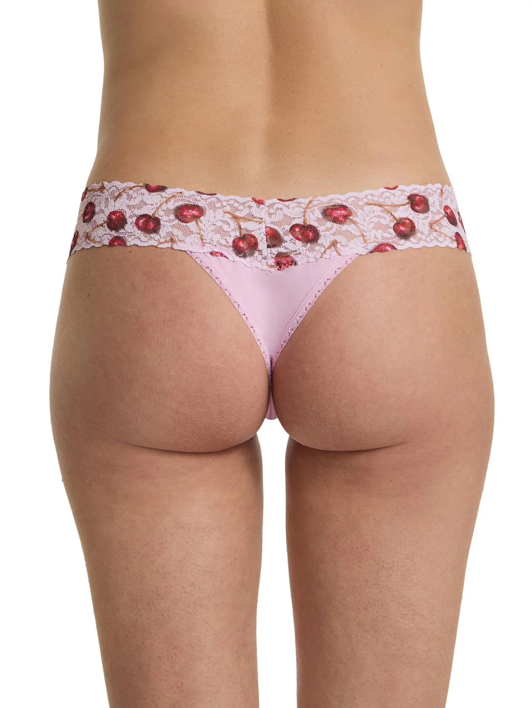Cotton Low Rise Thong | Cherry Delight (Pink) - Image 2
