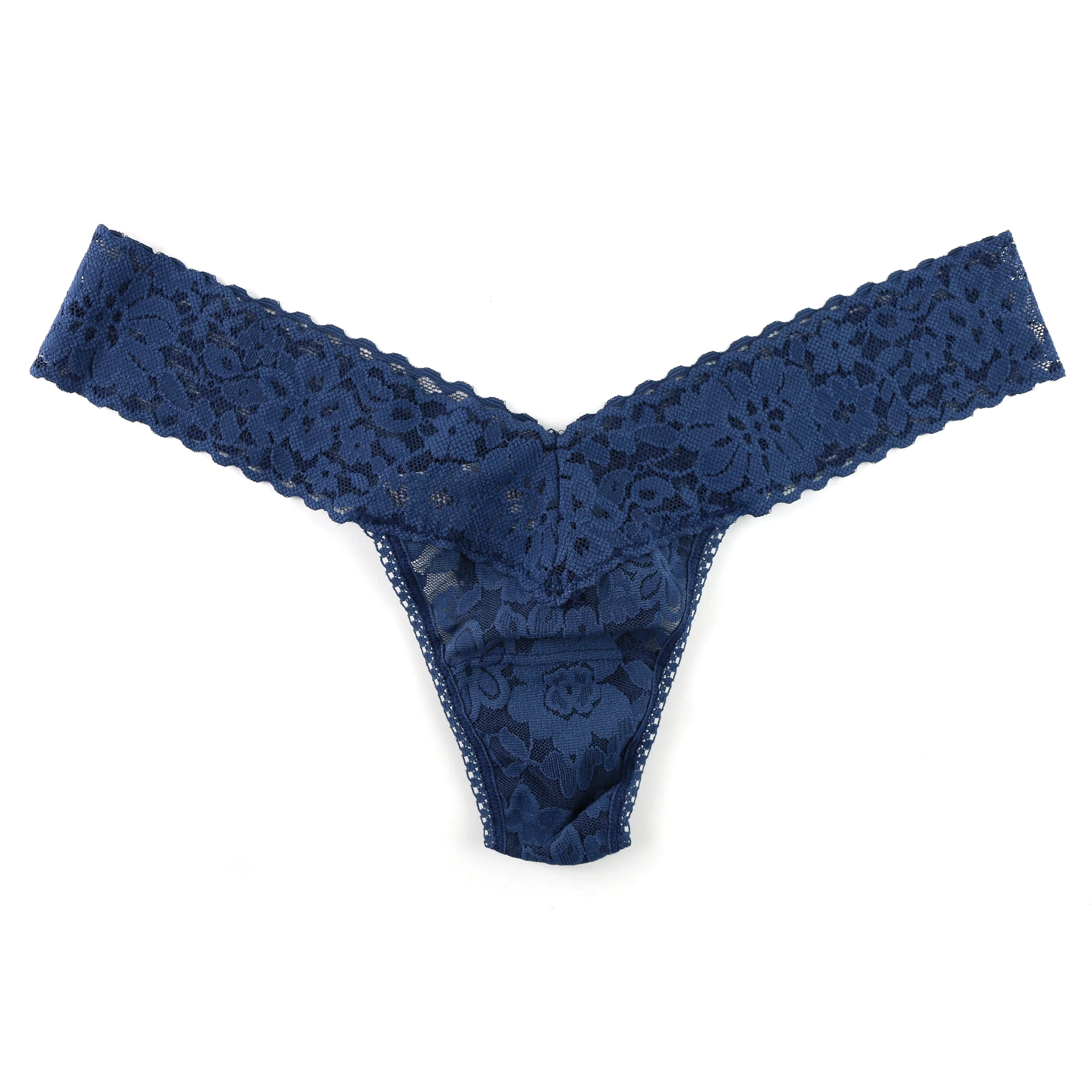 Daily Lace Low Rise Thong | Nightshade (Blue) - Image 2