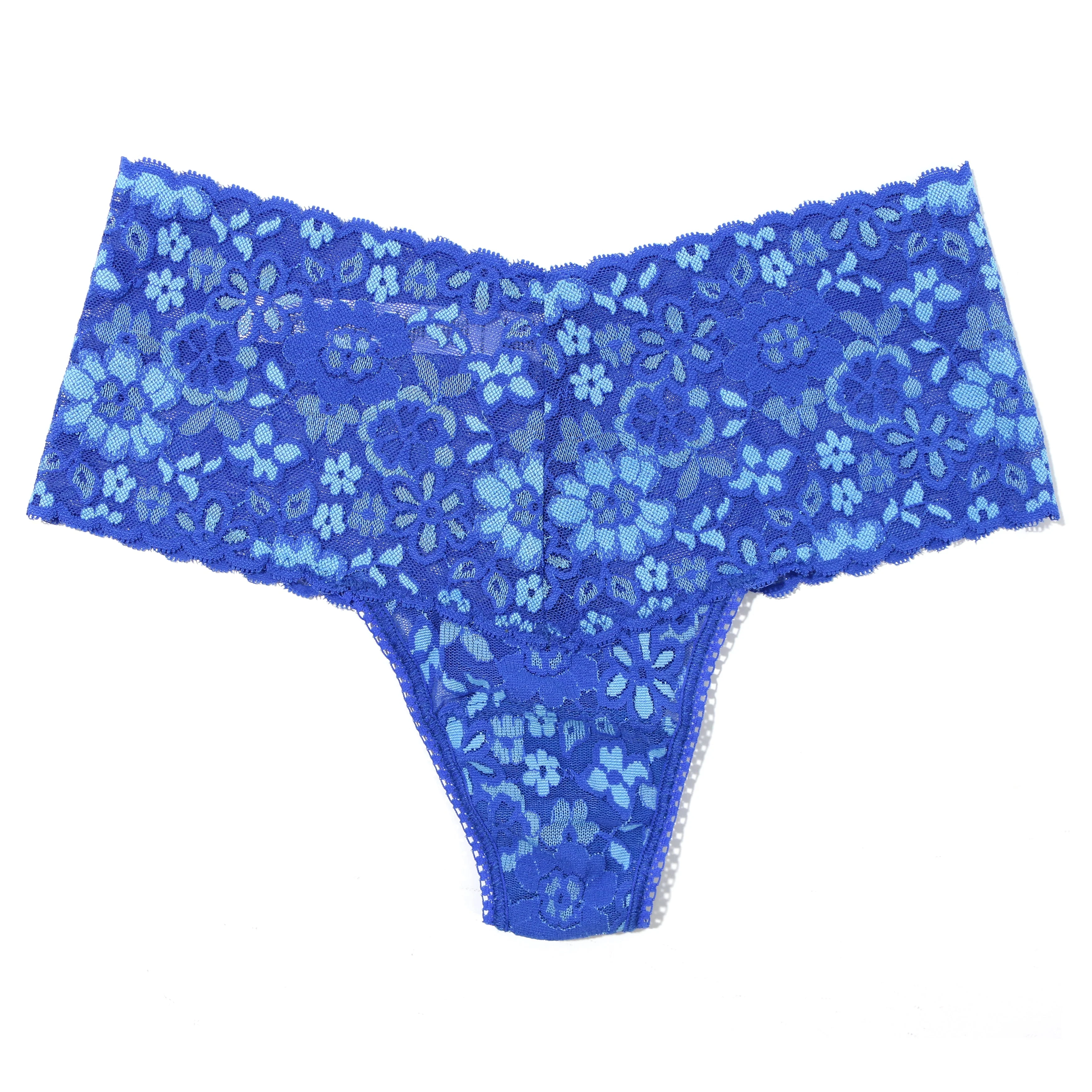 Daily Lace Retro Thong | Bring Blueberries/Butterfly Blue - Image 2