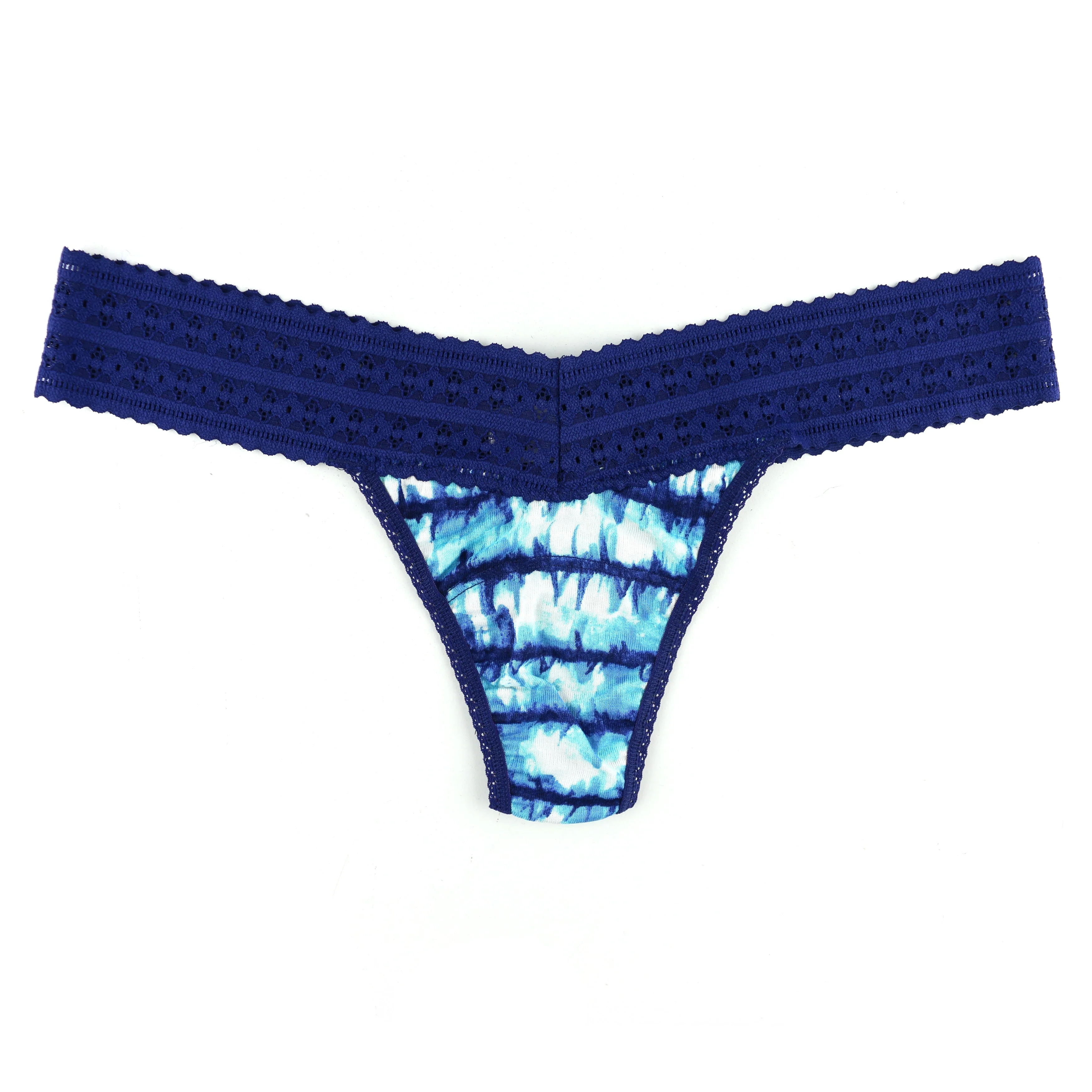 Dreamease Low Rise Thong | Indigo Stripe - Image 2