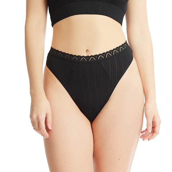 High Cut Thong | Black - Image 2