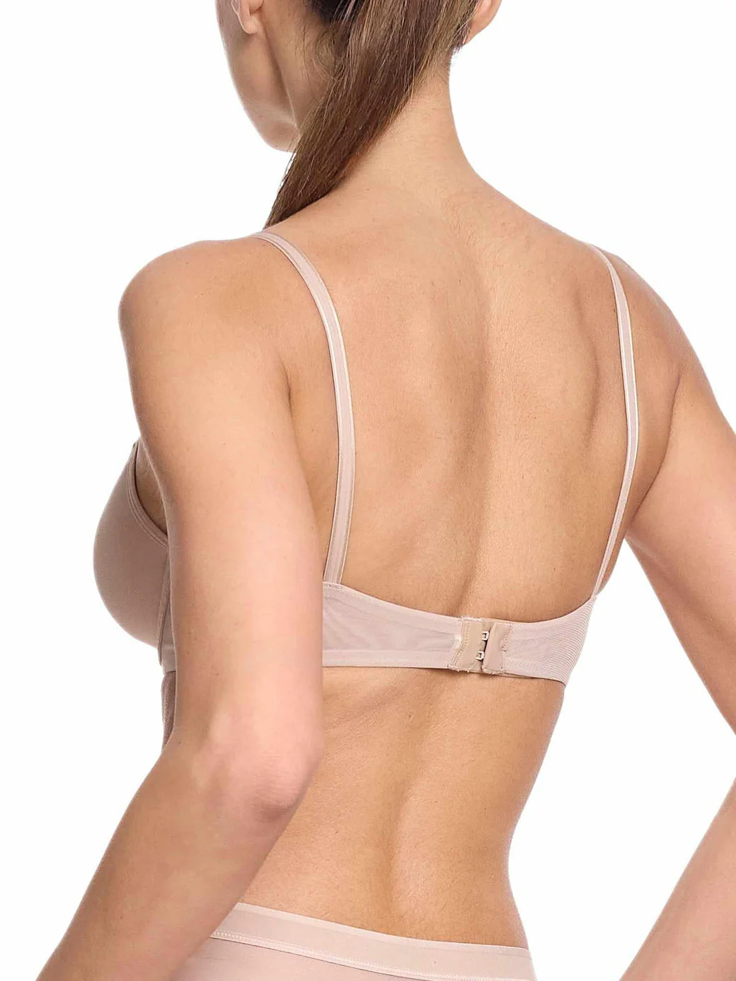 Lined Mesh Plunge Bra | Chai - Image 3