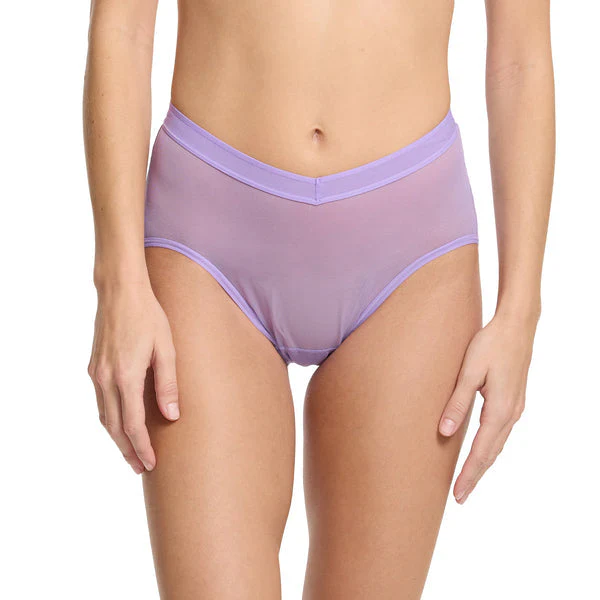 Mesh High Cut French Brief | Grape Juice (Purple) - Image 2