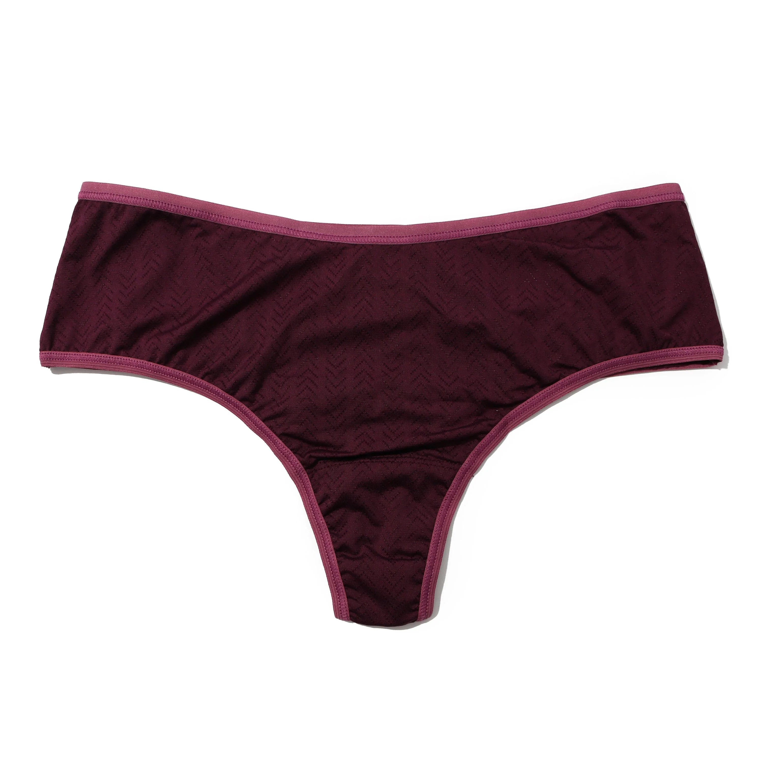MoveCalm Hi-Rise Thong | Dreid Cherry/Damson Plum - Image 2