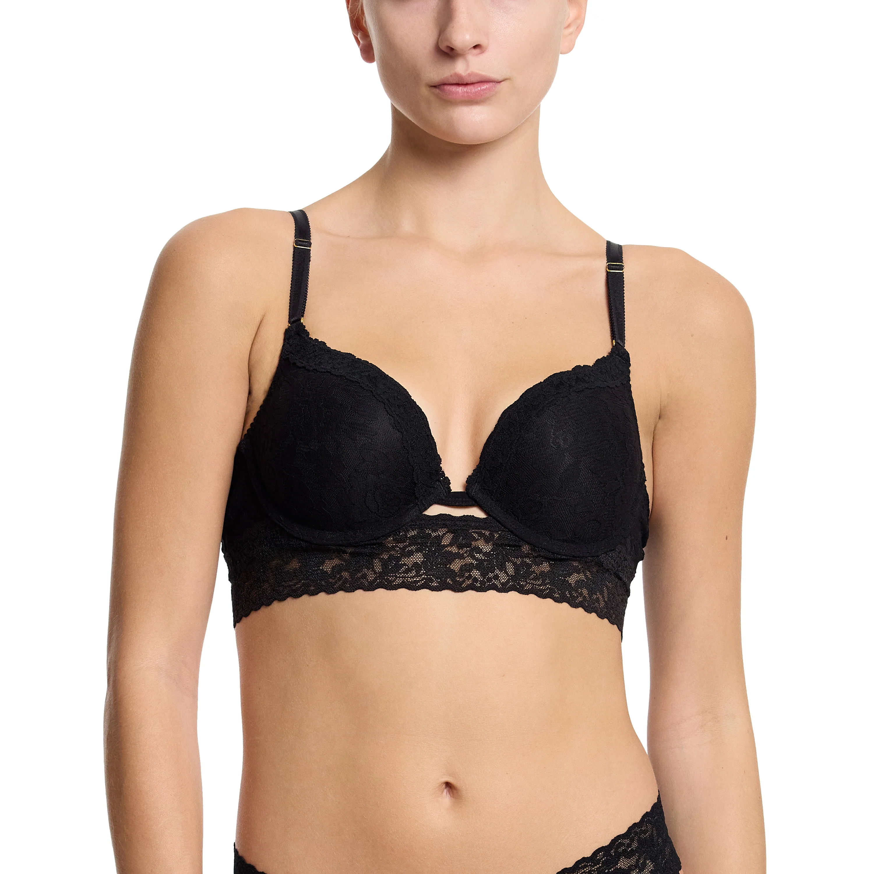 Sig Lace Plunge Push-Up | Black - Image 4