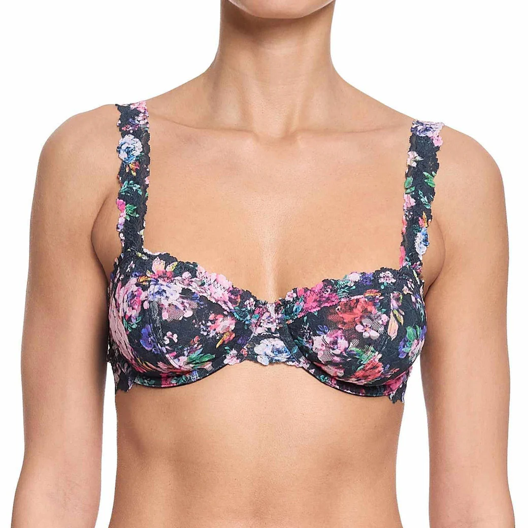 Signature Lace Balconette Bra | Dark Peoni