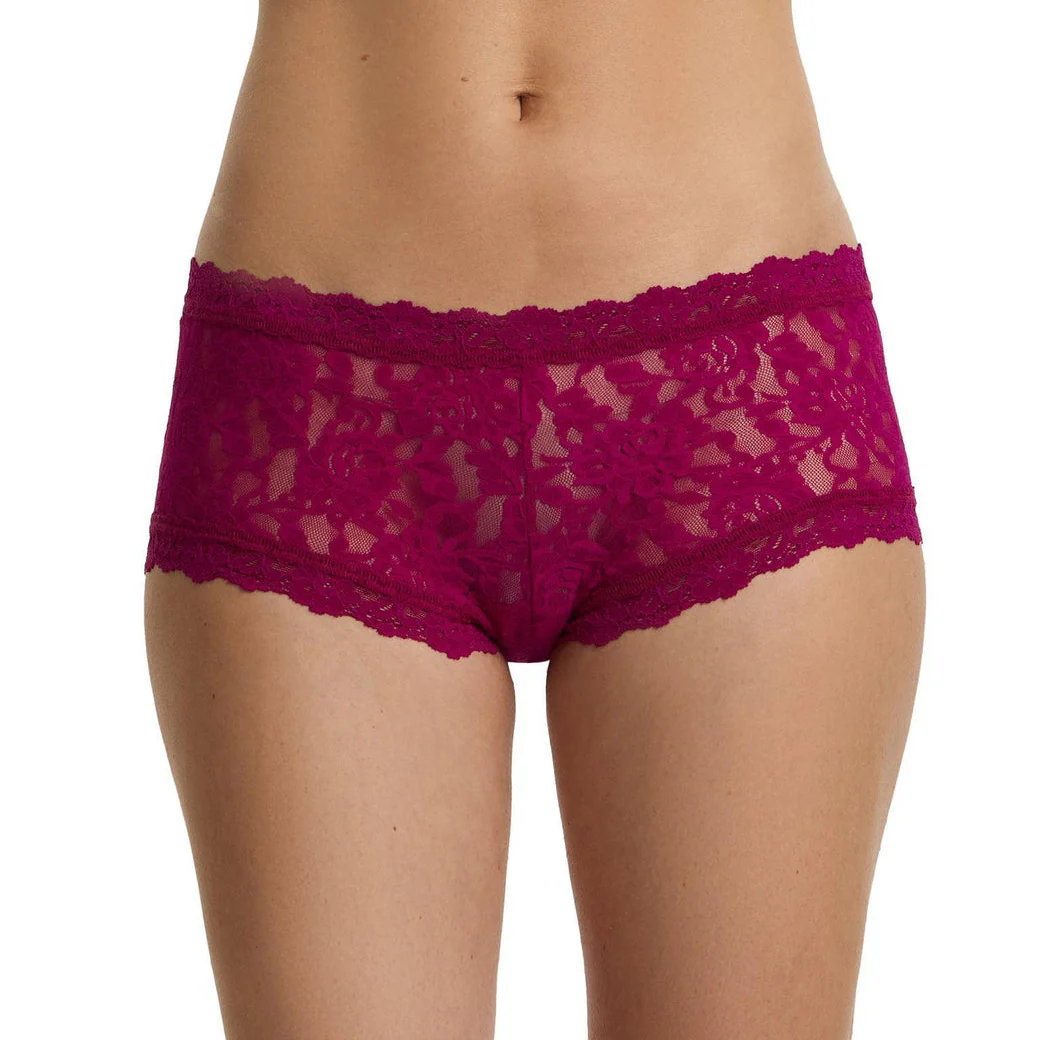 Signature Lace Boy Short | From The Vine (Red)