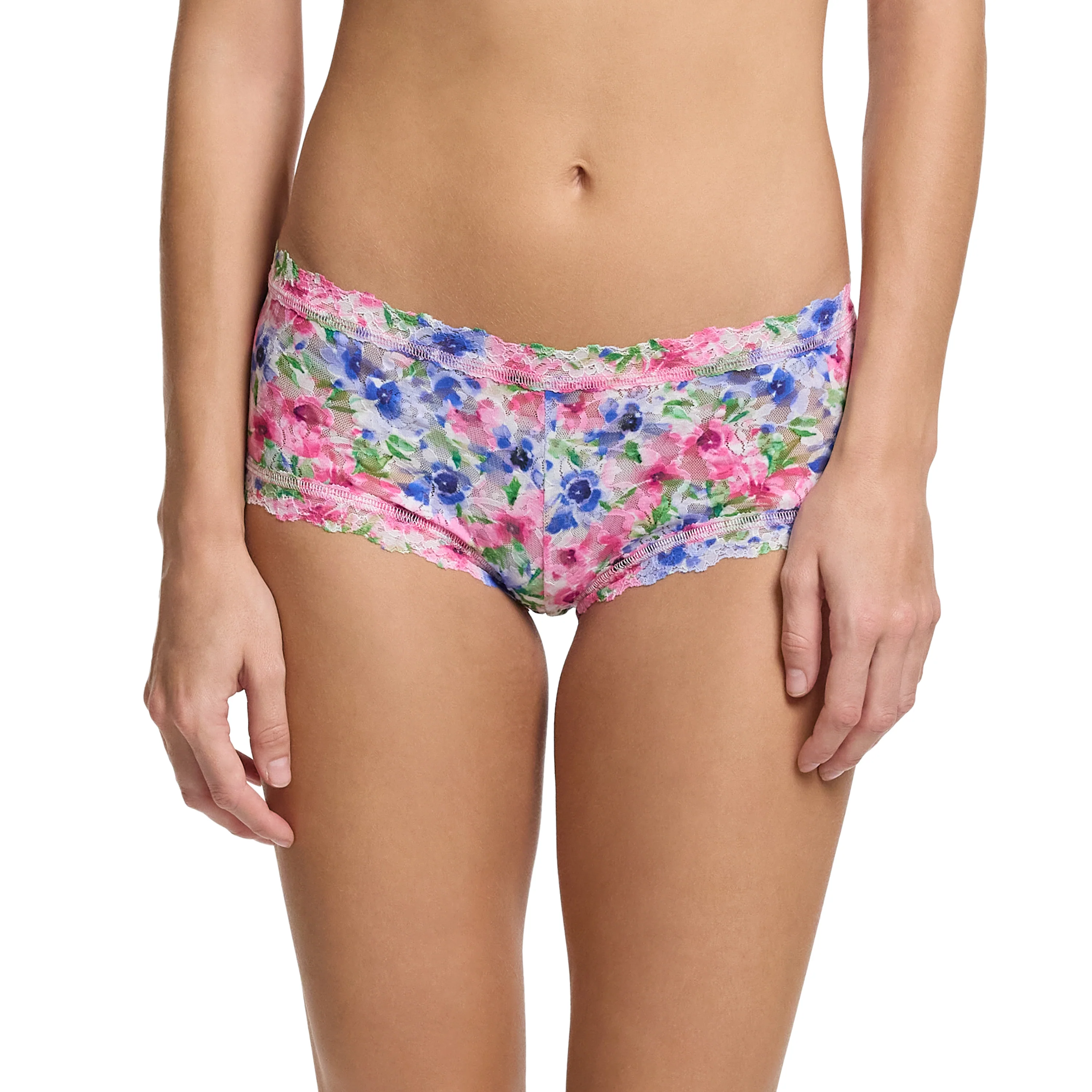 Signature Lace Boyshort | Paint And Pour (White) - Image 3