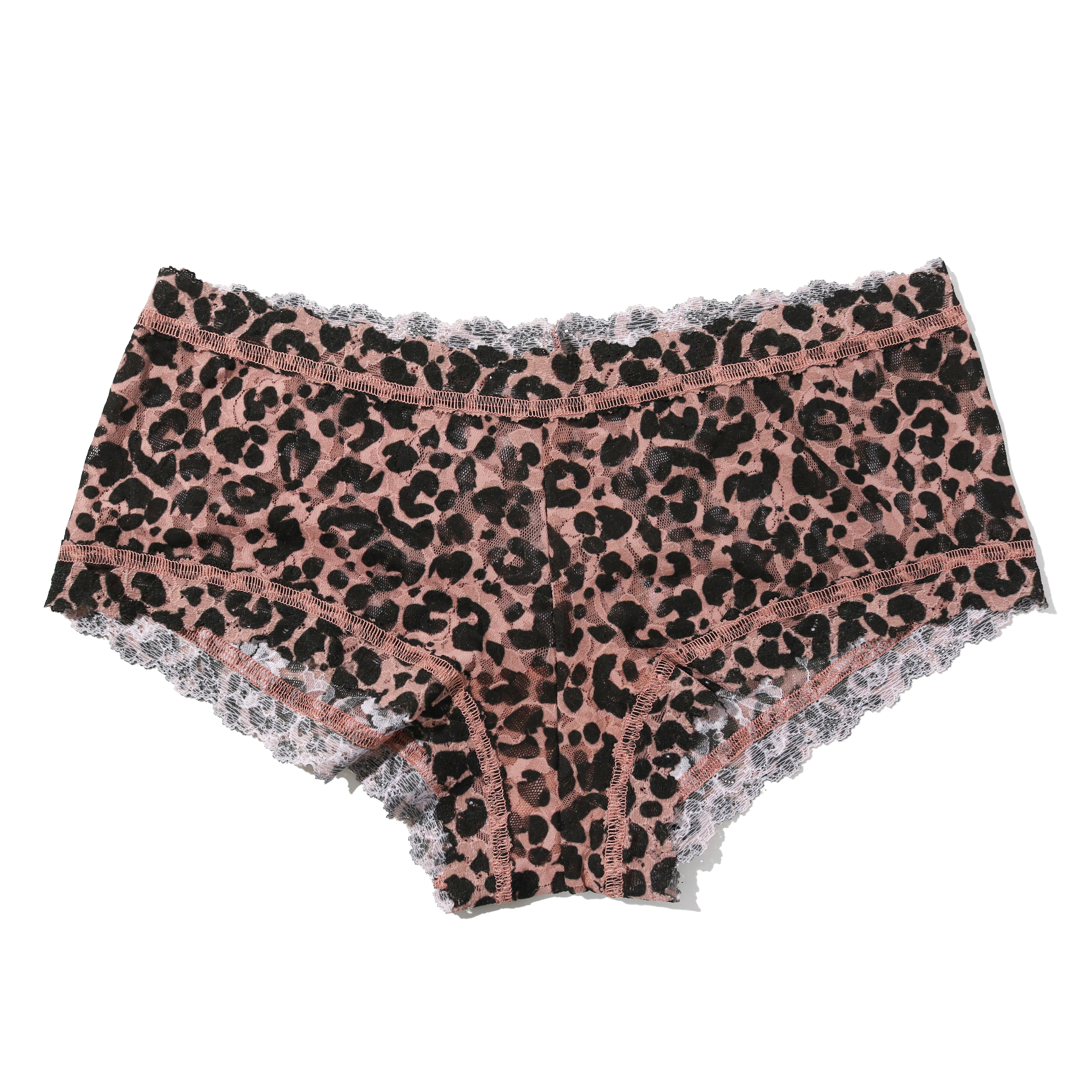 Signature Lace Boyshort | Walk On The Wild Side (Beige)
