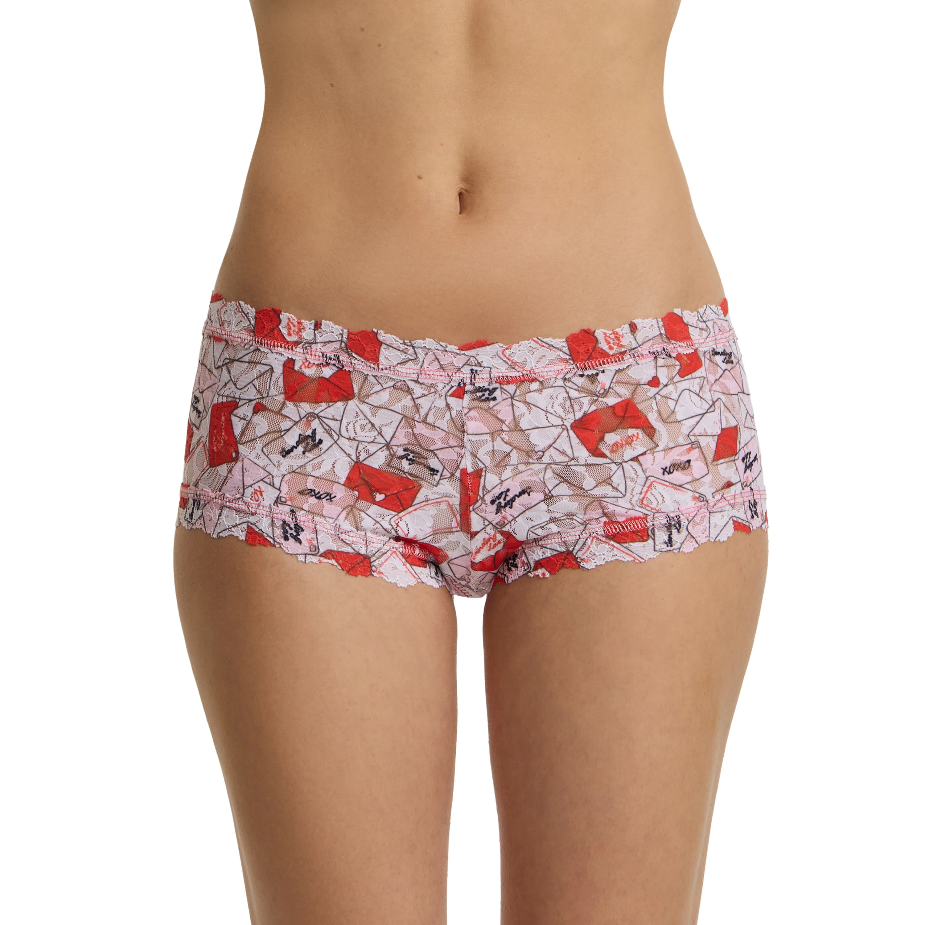Signature Lace Boyshort | With Love (White) - Image 2